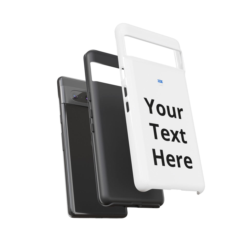 Personalized Tough Phone Case — Custom Text Protective iPhone Case