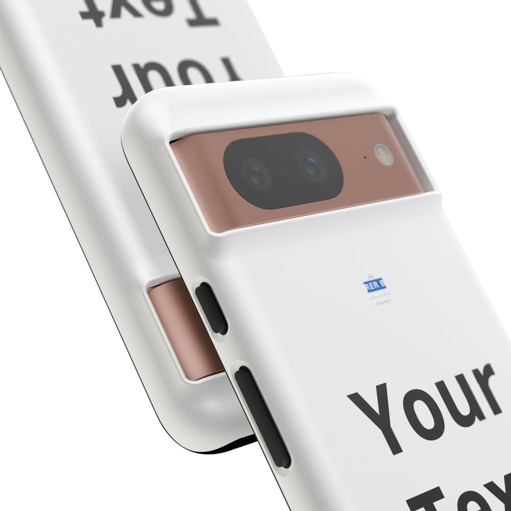 Personalized Tough Phone Case — Custom Text Protective iPhone Case
