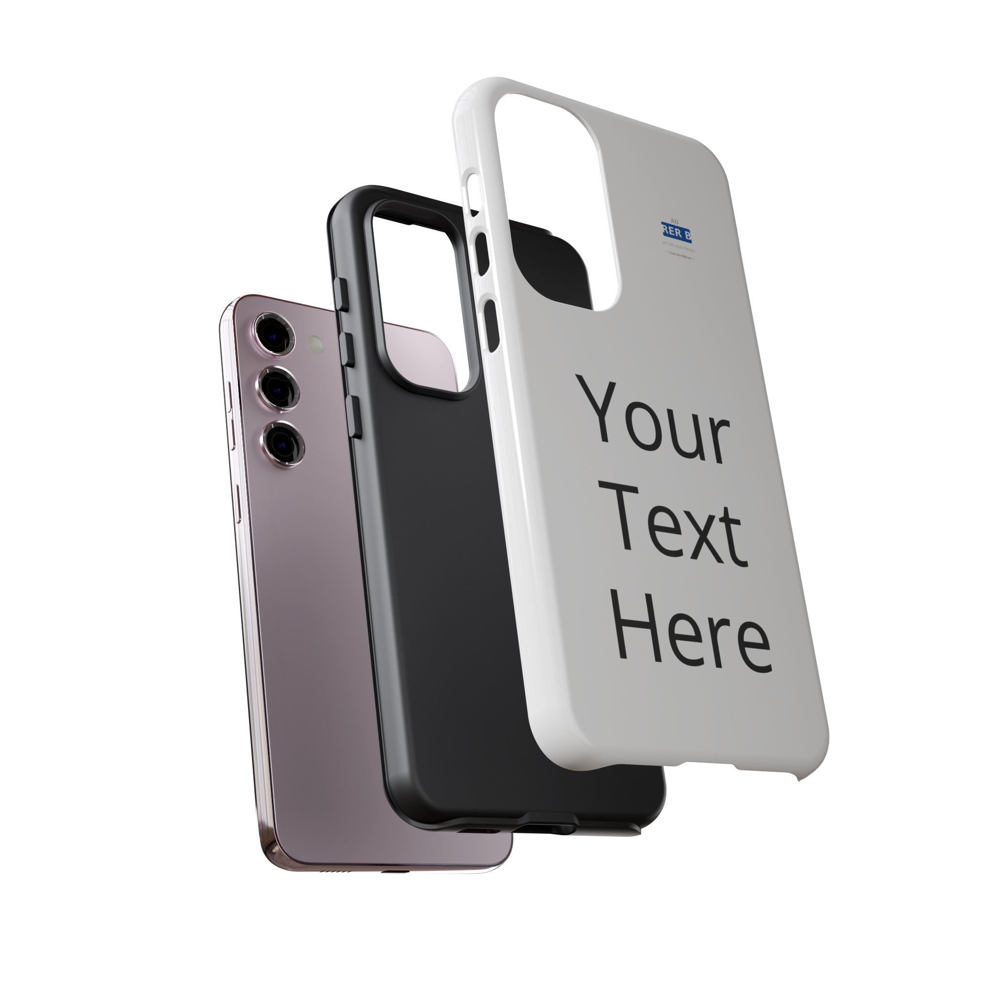 Personalized Tough Phone Case — Custom Text Protective iPhone Case