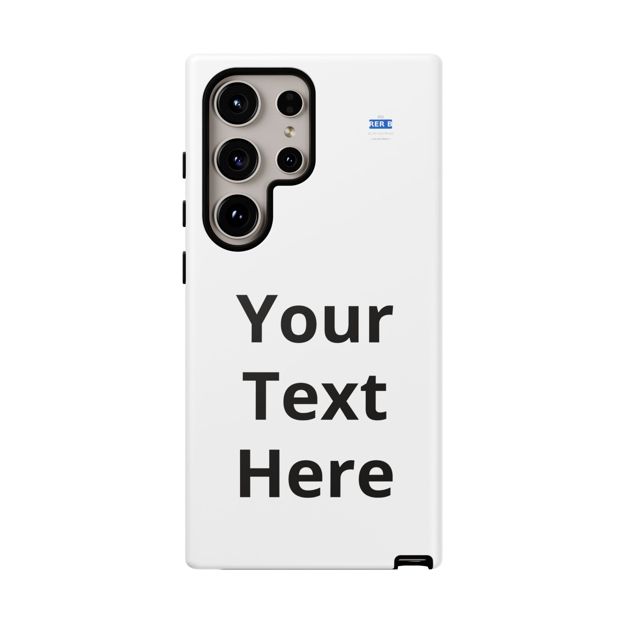 Personalized Tough Phone Case — Custom Text Protective iPhone Case