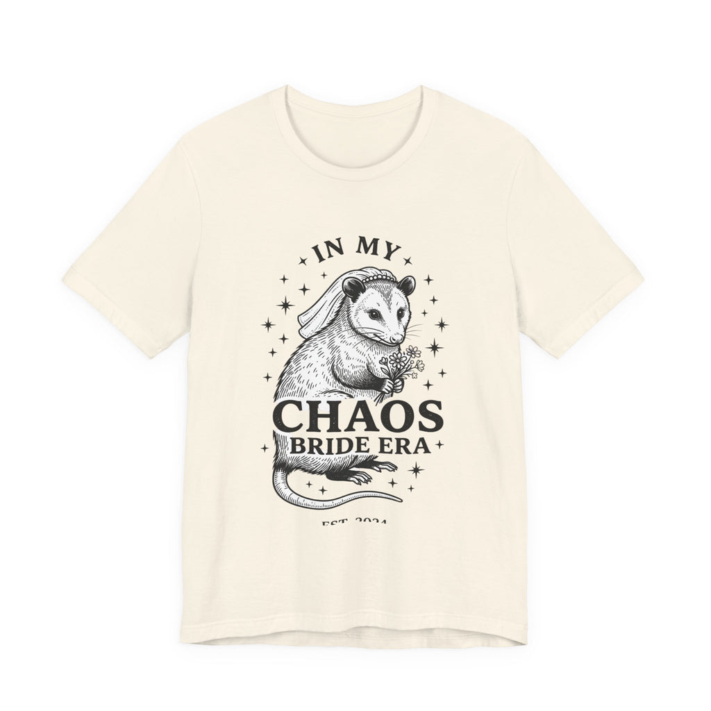 In My Chaos Bride Era Tee | Engaged Bride Slogan, Vintage Script