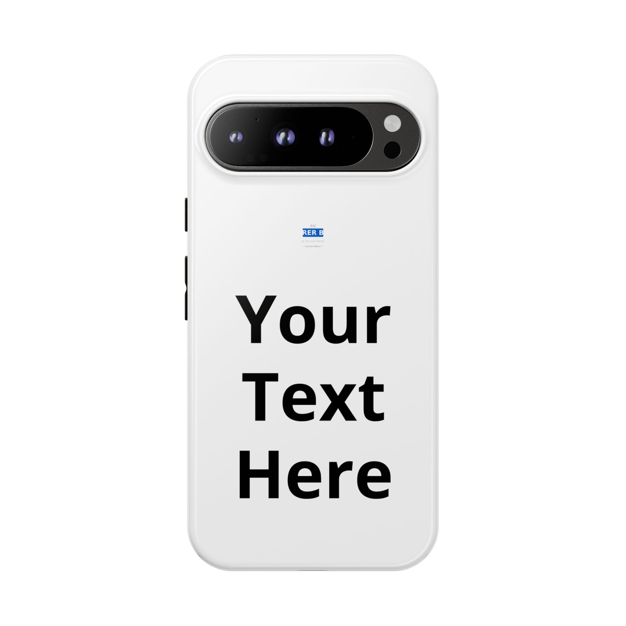 Personalized Tough Phone Case — Custom Text Protective iPhone Case