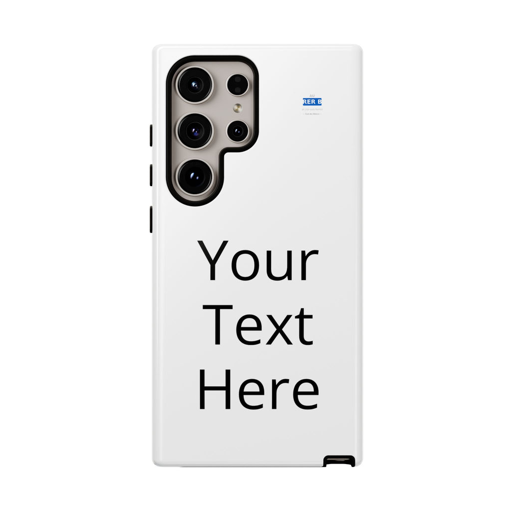 Personalized Tough Phone Case — Custom Text Protective iPhone Case