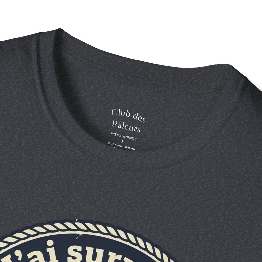 J'ai survécu au RER B T-Shirt — Paris Commuter Vintage Train Tee