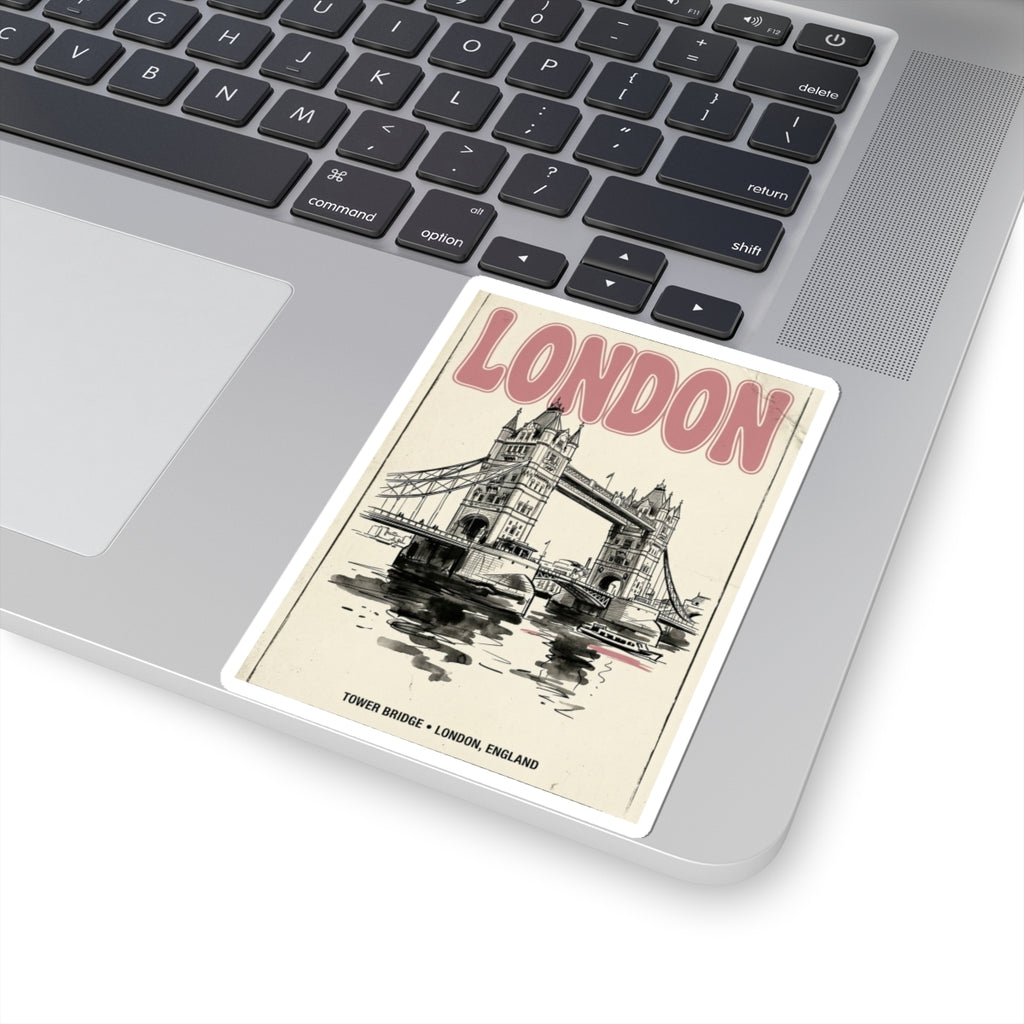 London Tower Bridge Sticker | Fashion-Editorial, Parisian City-Girl Aesthetic
