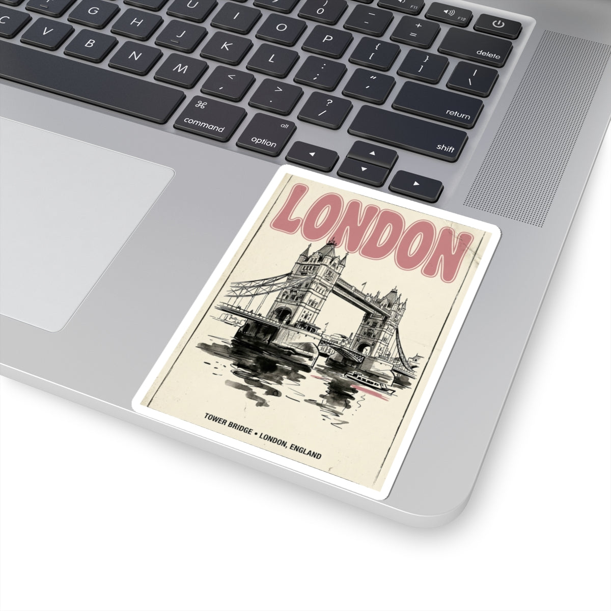 London Tower Bridge Sticker | Fashion-Editorial, Parisian City-Girl Aesthetic
