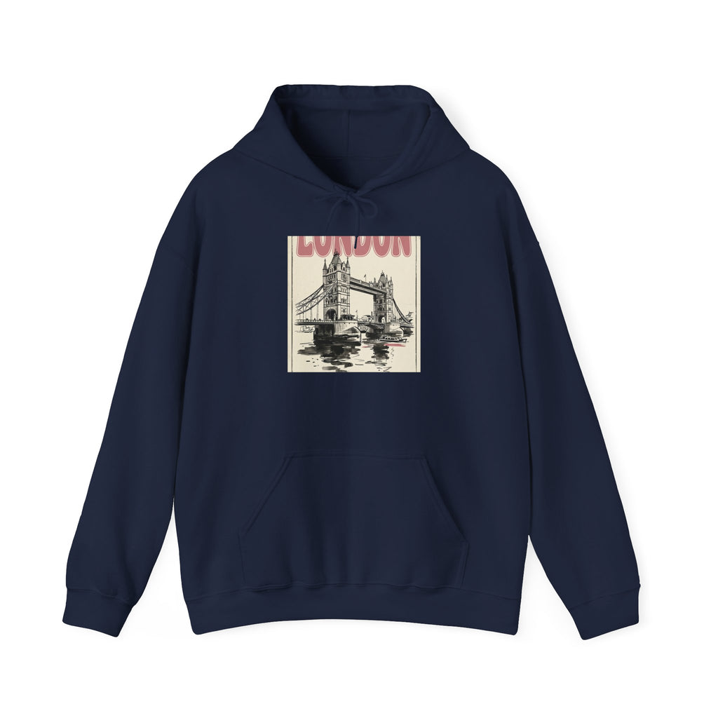 London Bridge Illustration Hoodie | Fashion-Editorial, Parisian Office Glam