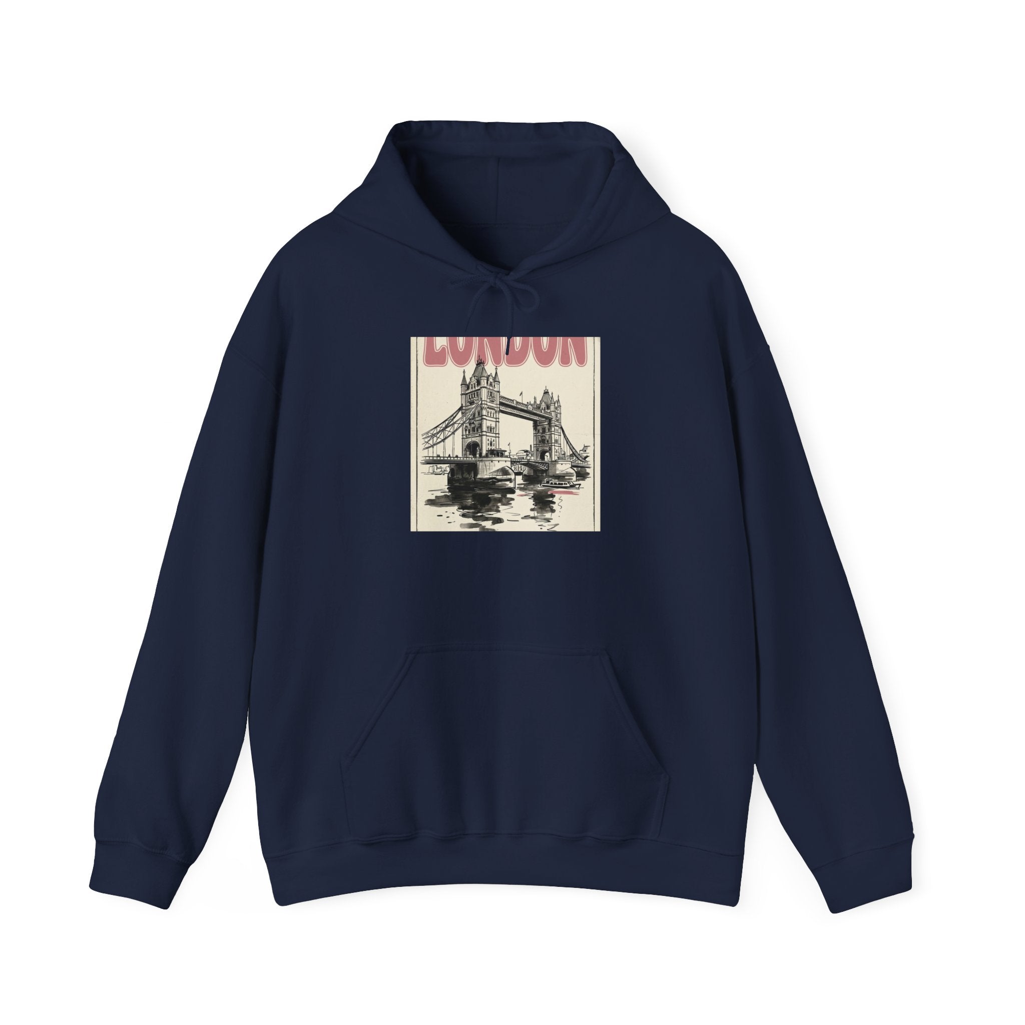 London Bridge Illustration Hoodie | Fashion-Editorial, Parisian Office Glam