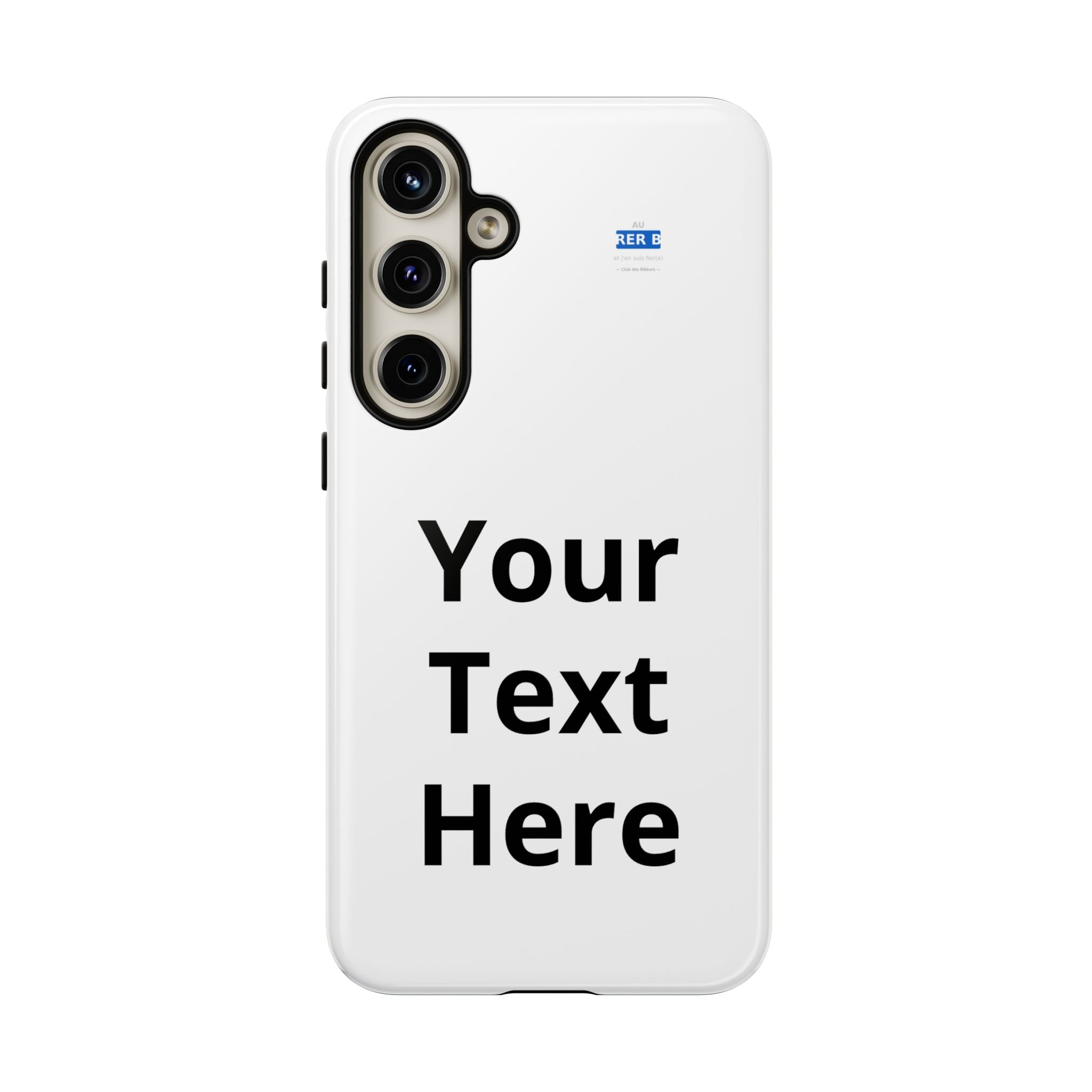 Personalized Tough Phone Case — Custom Text Protective iPhone Case