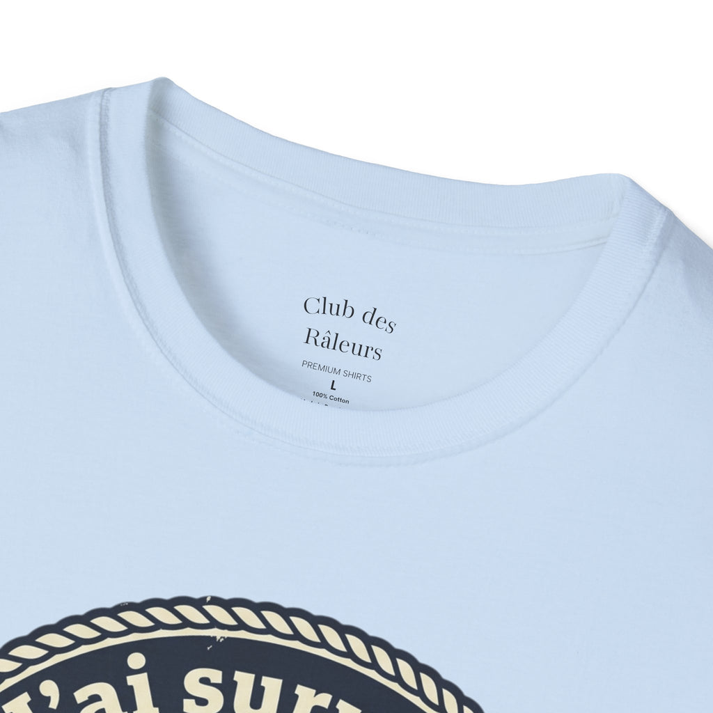 J'ai survécu au RER B T-Shirt — Paris Commuter Vintage Train Tee