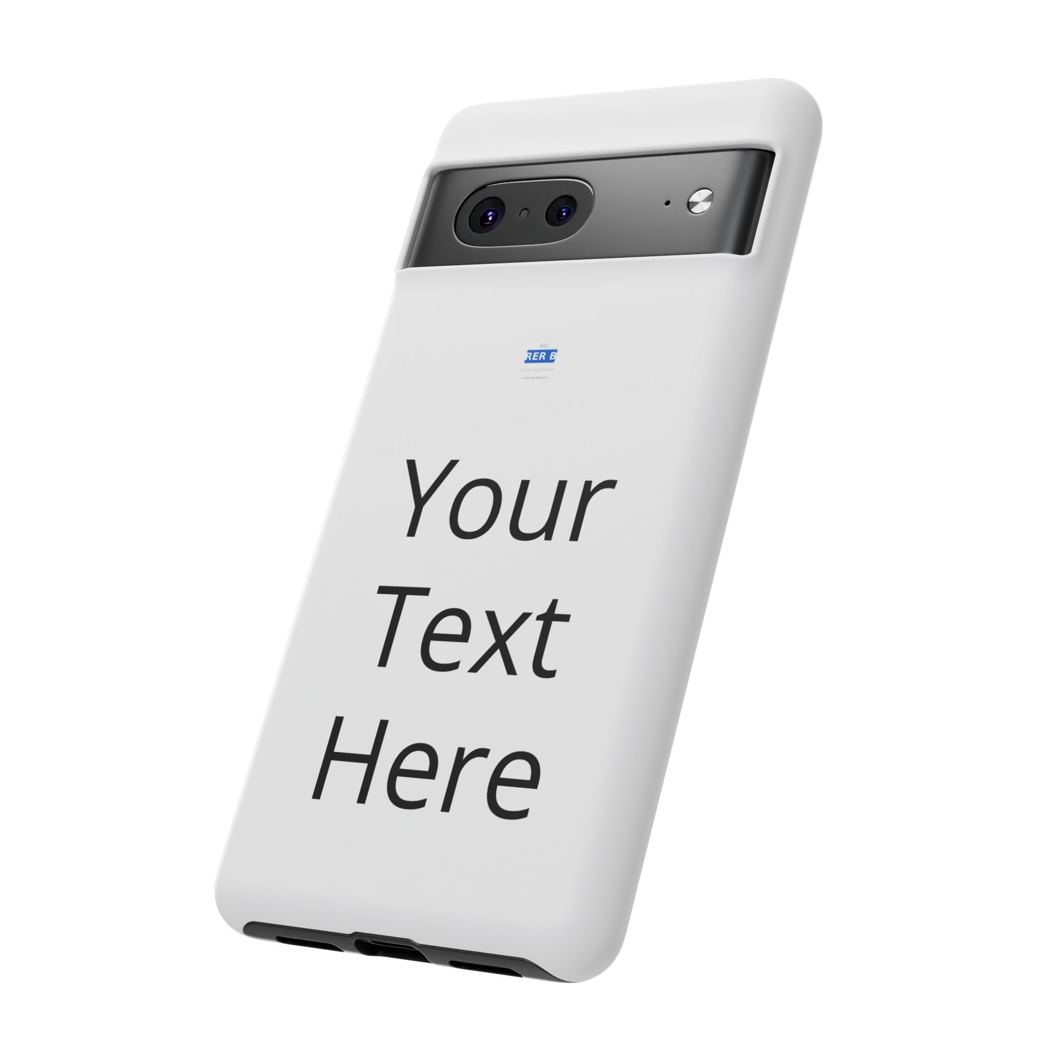 Personalized Tough Phone Case — Custom Text Protective iPhone Case