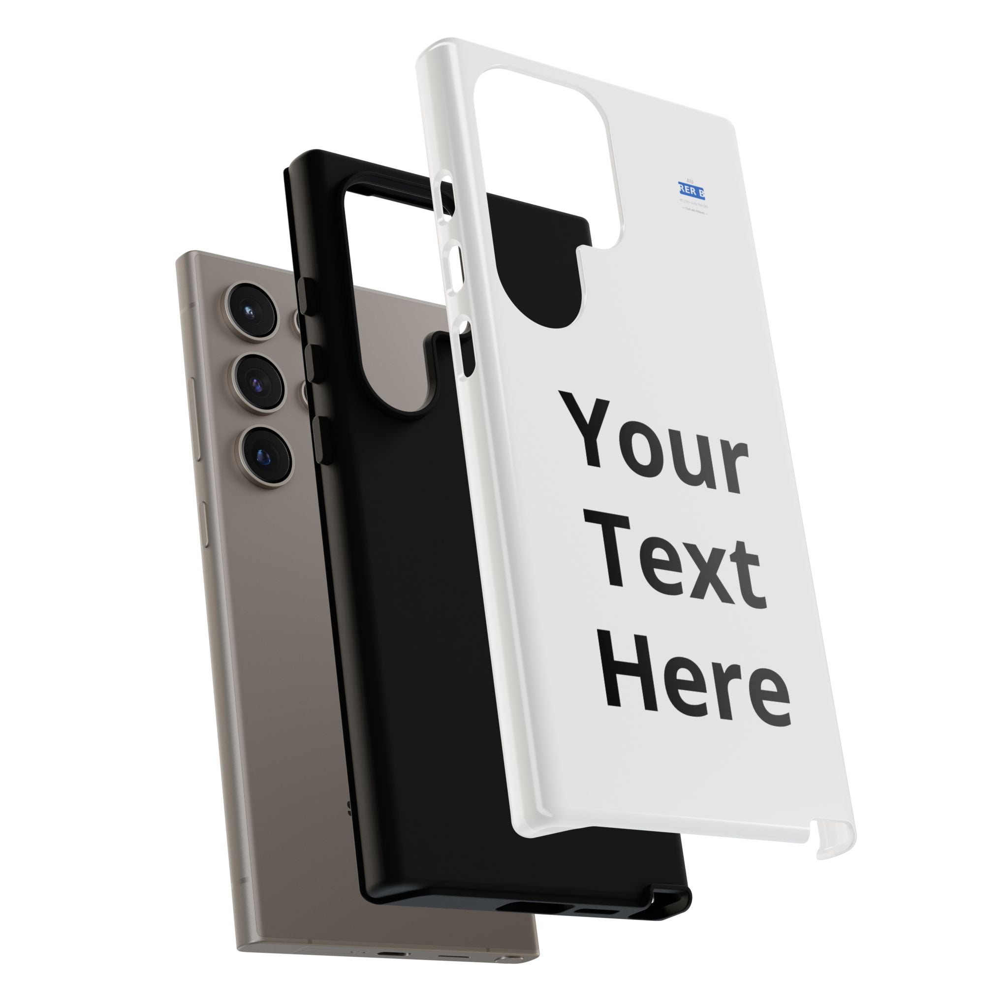 Personalized Tough Phone Case — Custom Text Protective iPhone Case
