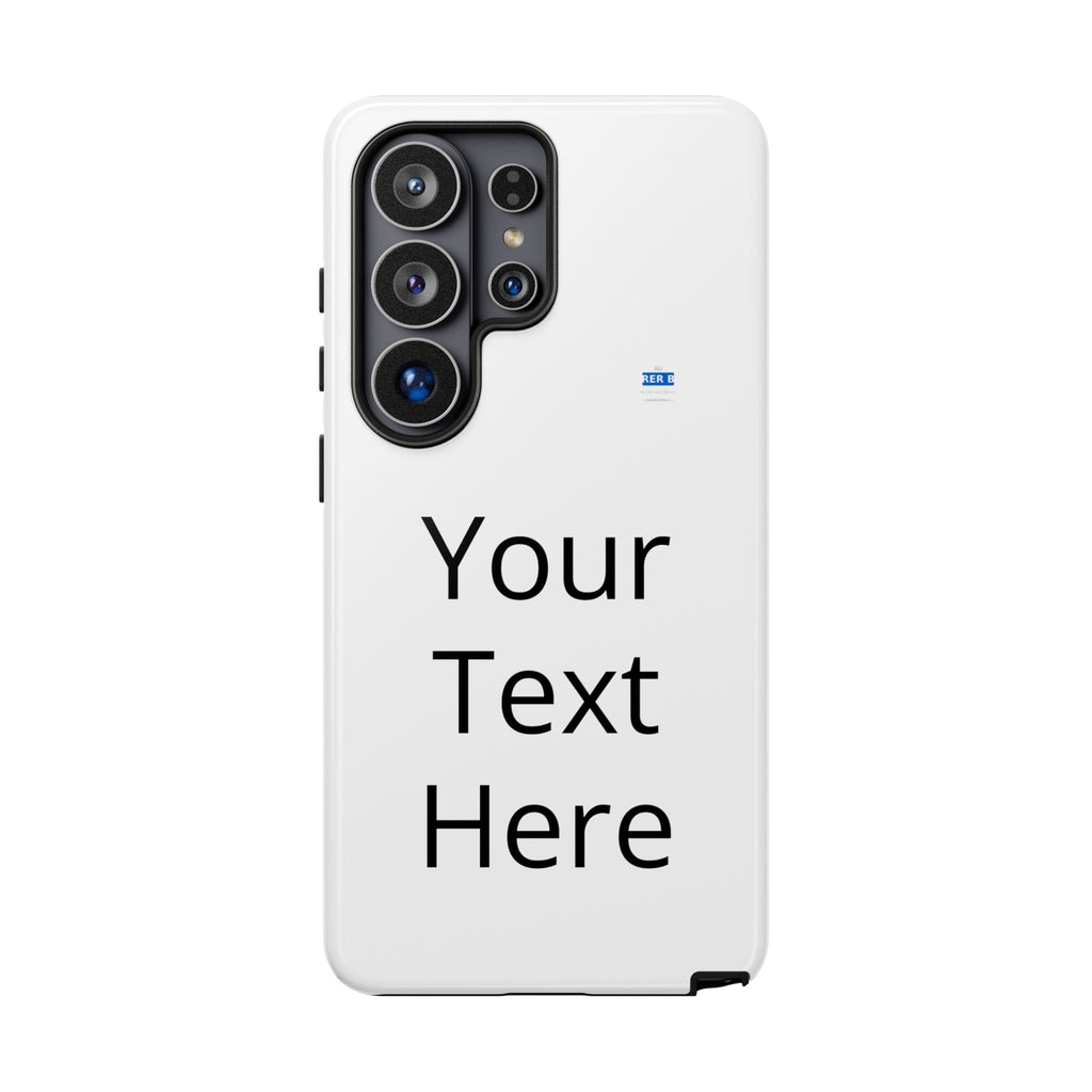 Personalized Tough Phone Case — Custom Text Protective iPhone Case