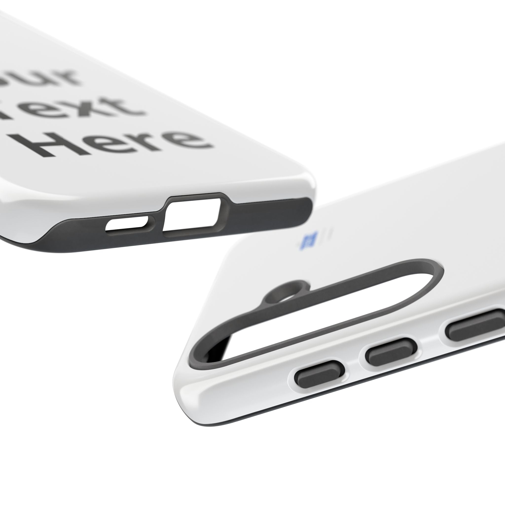 Personalized Tough Phone Case — Custom Text Protective iPhone Case