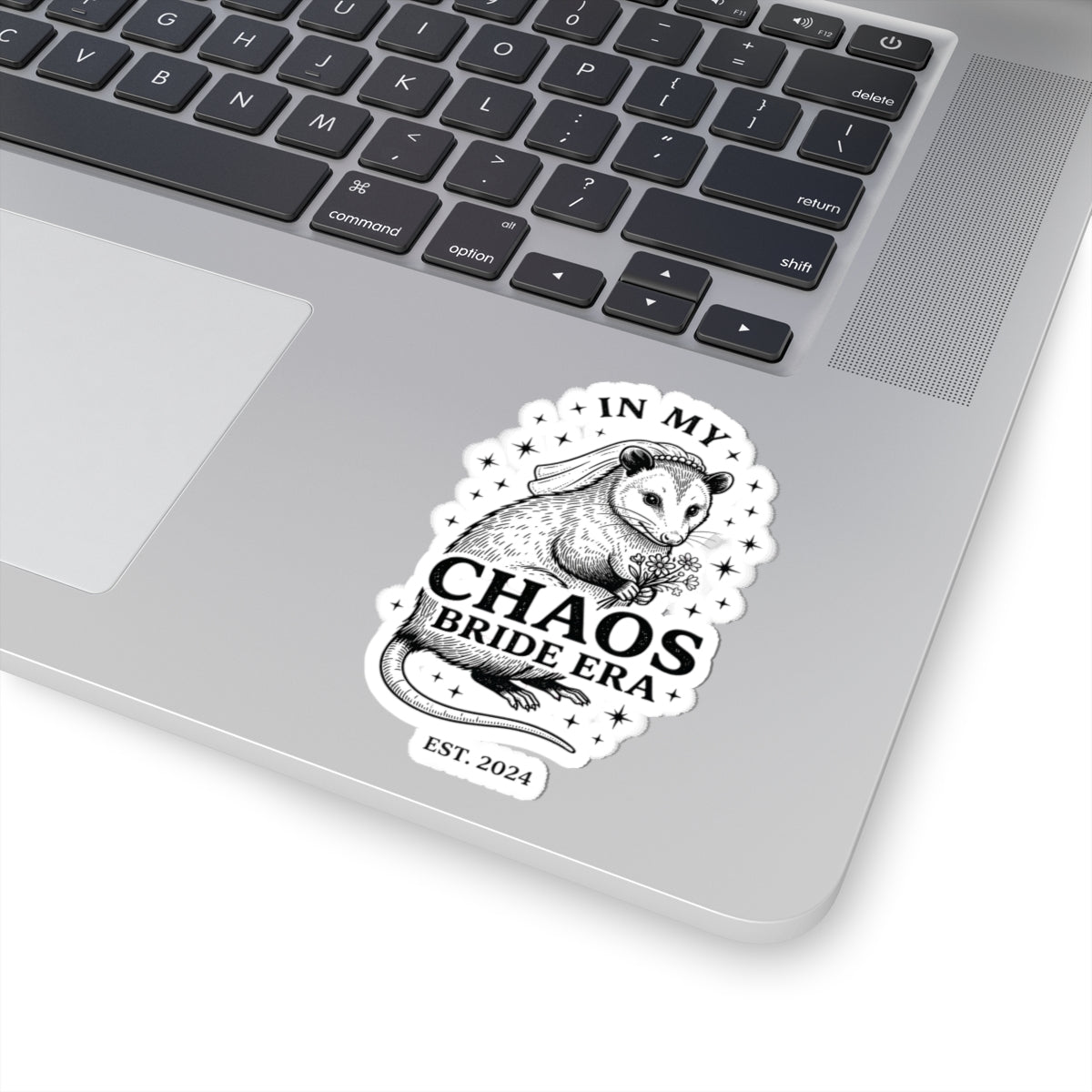 In My Chaos Bride Era Sticker | Engaged Bride Slogan, Vintage Script