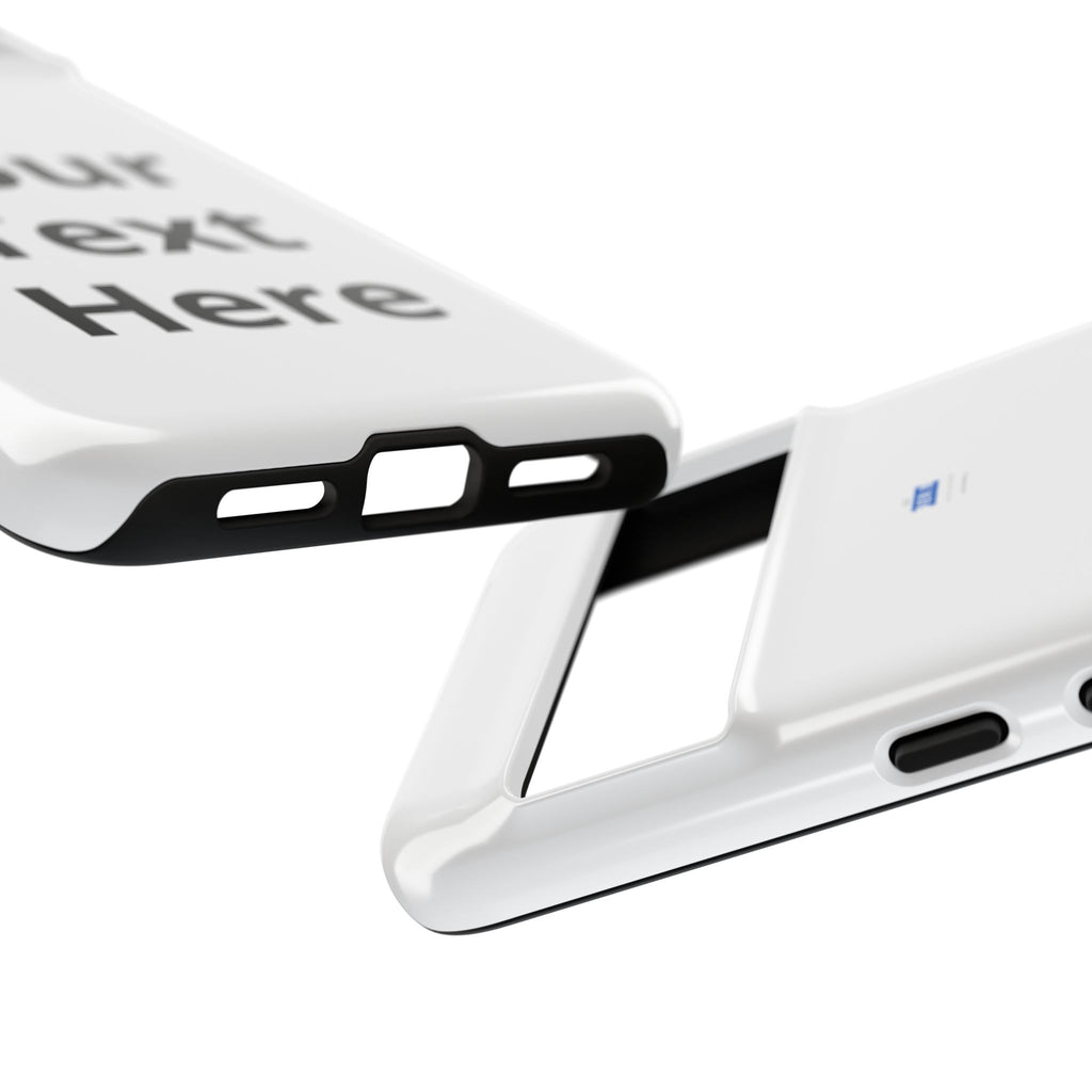 Personalized Tough Phone Case — Custom Text Protective iPhone Case