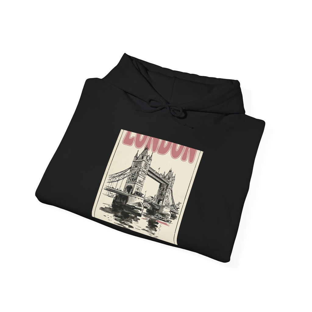 London Bridge Illustration Hoodie | Fashion-Editorial, Parisian Office Glam