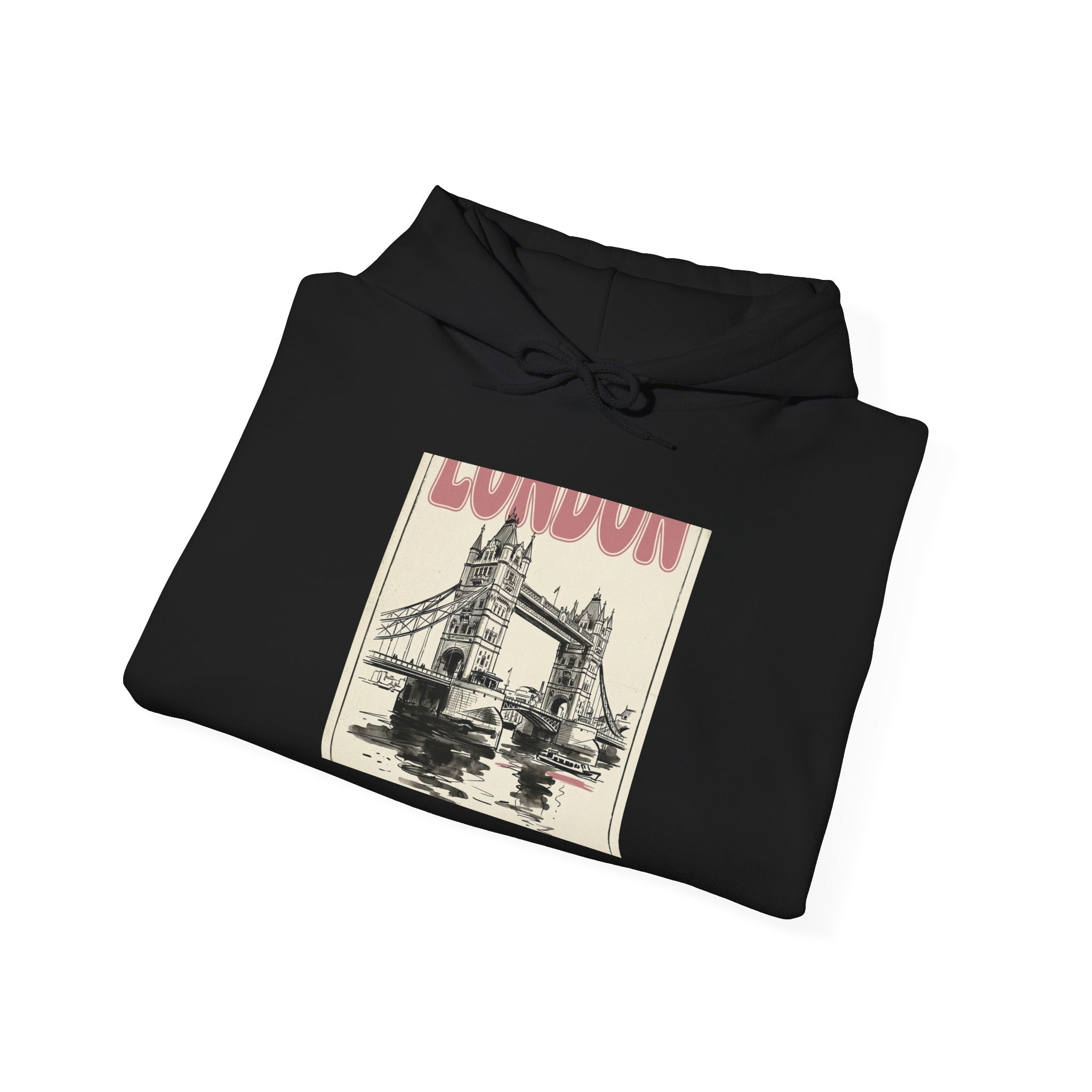 London Bridge Illustration Hoodie | Fashion-Editorial, Parisian Office Glam