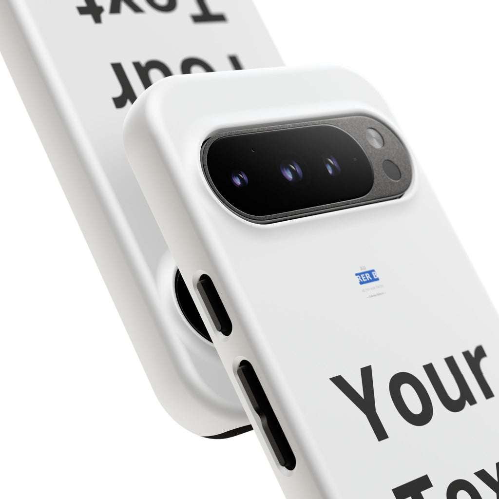 Personalized Tough Phone Case — Custom Text Protective iPhone Case