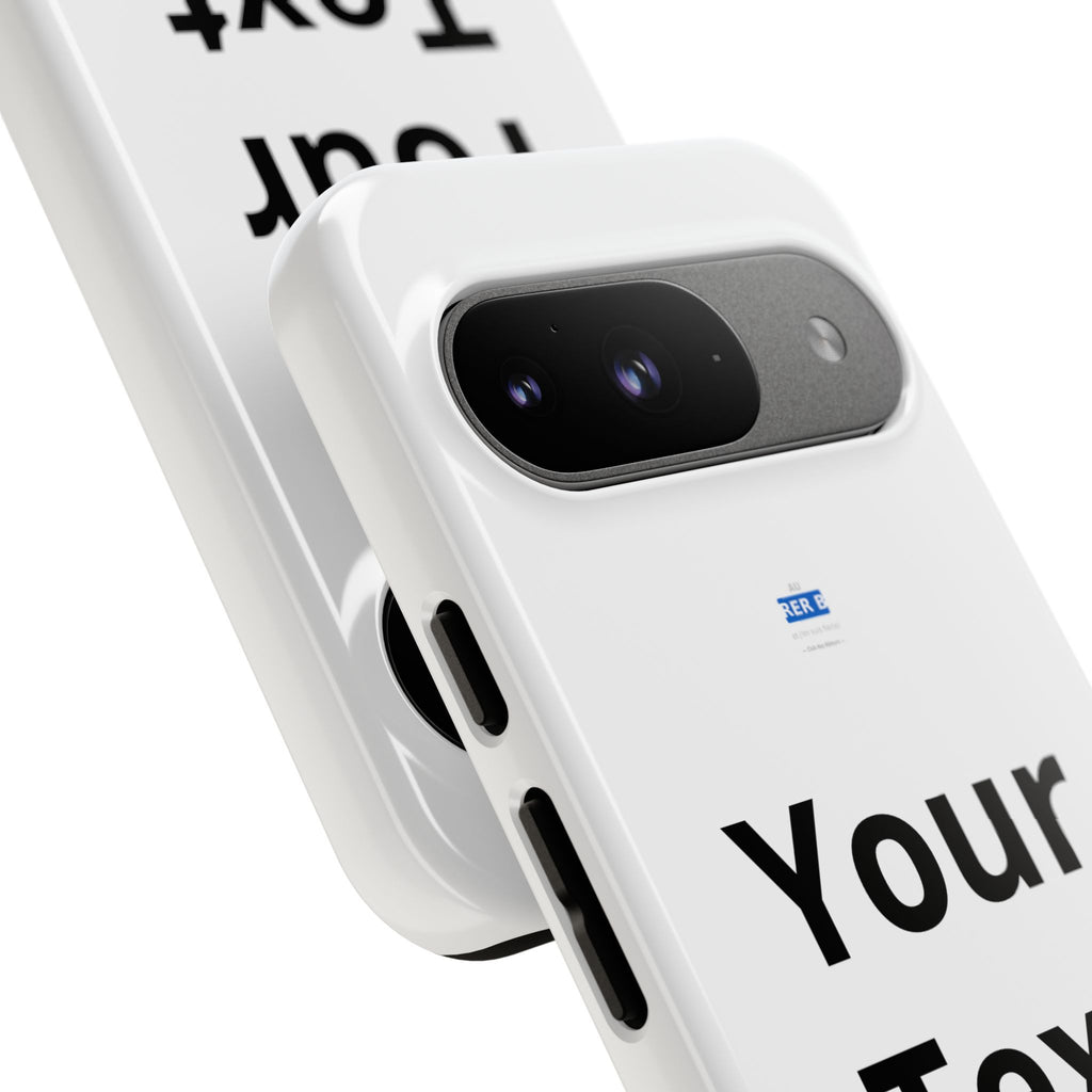 Personalized Tough Phone Case — Custom Text Protective iPhone Case
