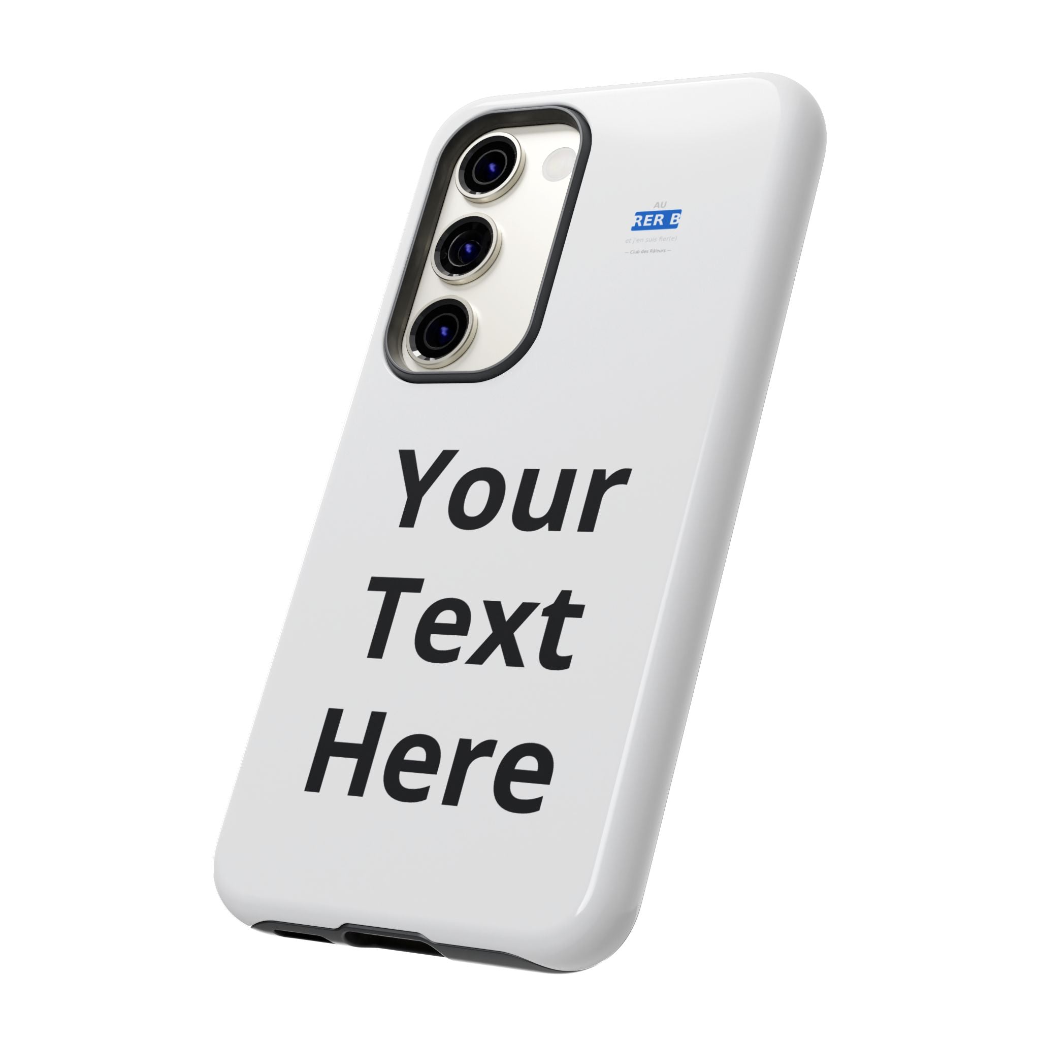 Personalized Tough Phone Case — Custom Text Protective iPhone Case