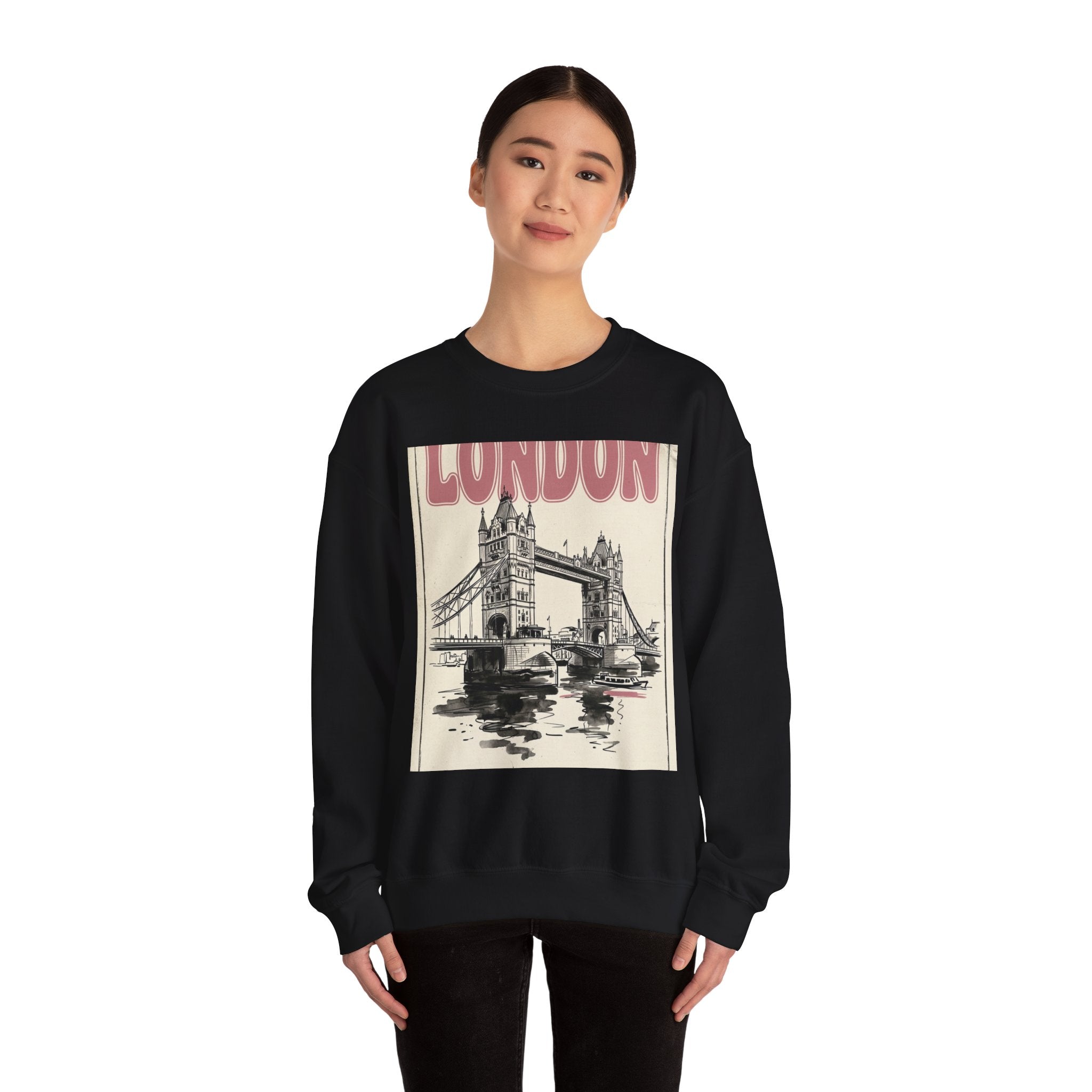 London Editorial Graphic Sweatshirt | Fashion-World Parisian Office Glam