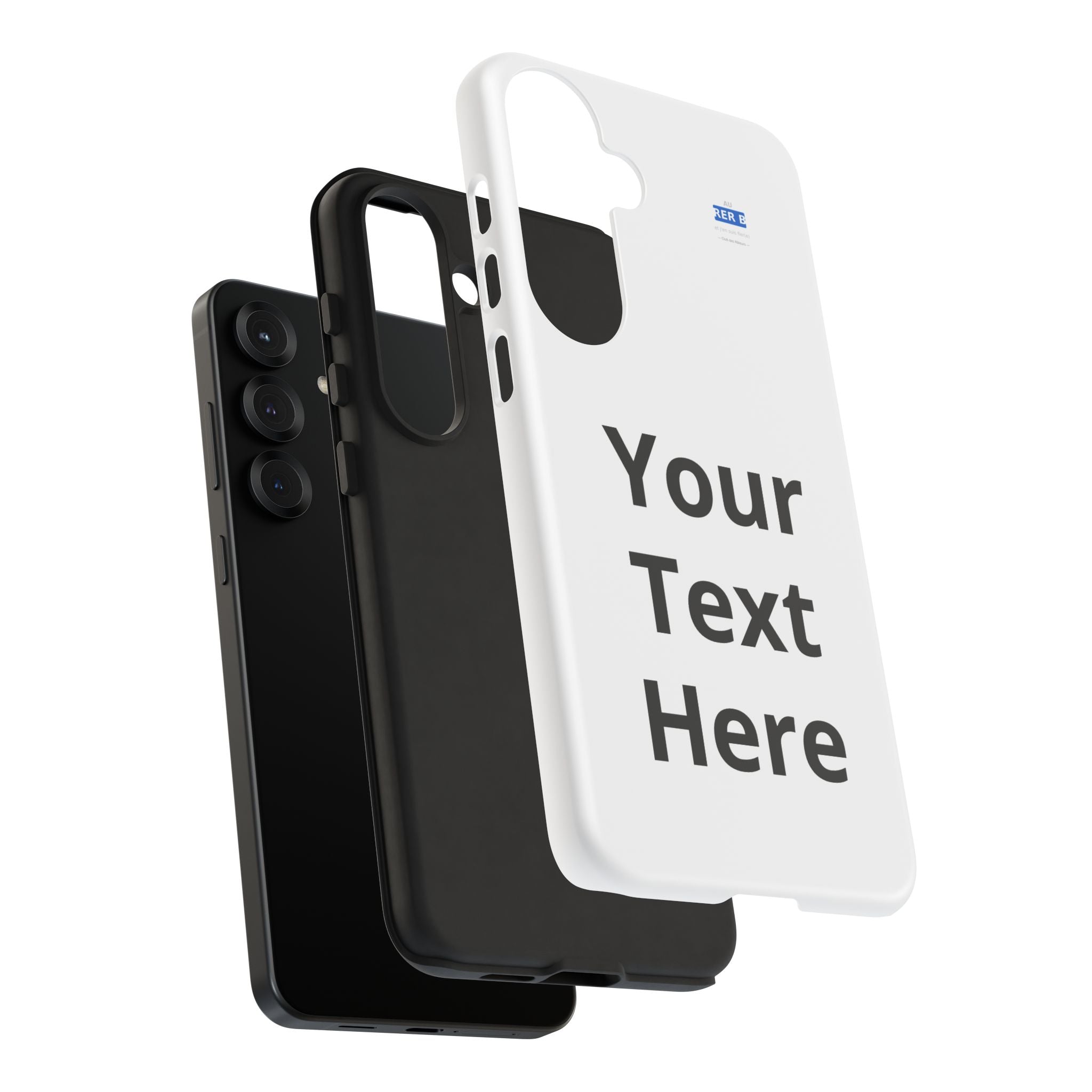 Personalized Tough Phone Case — Custom Text Protective iPhone Case