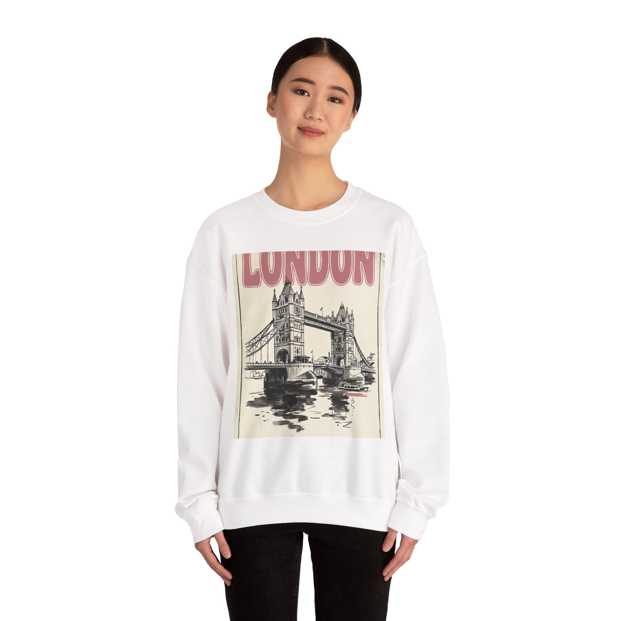 London Editorial Graphic Sweatshirt | Fashion-World Parisian Office Glam