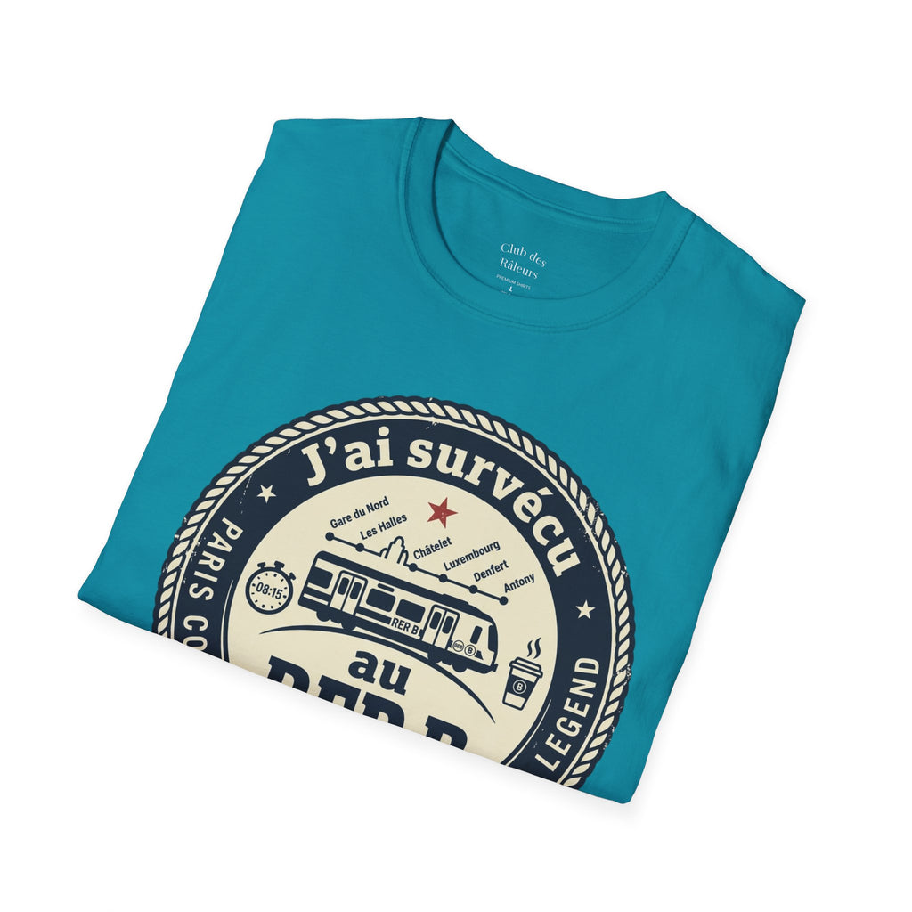 J'ai survécu au RER B T-Shirt — Paris Commuter Vintage Train Tee