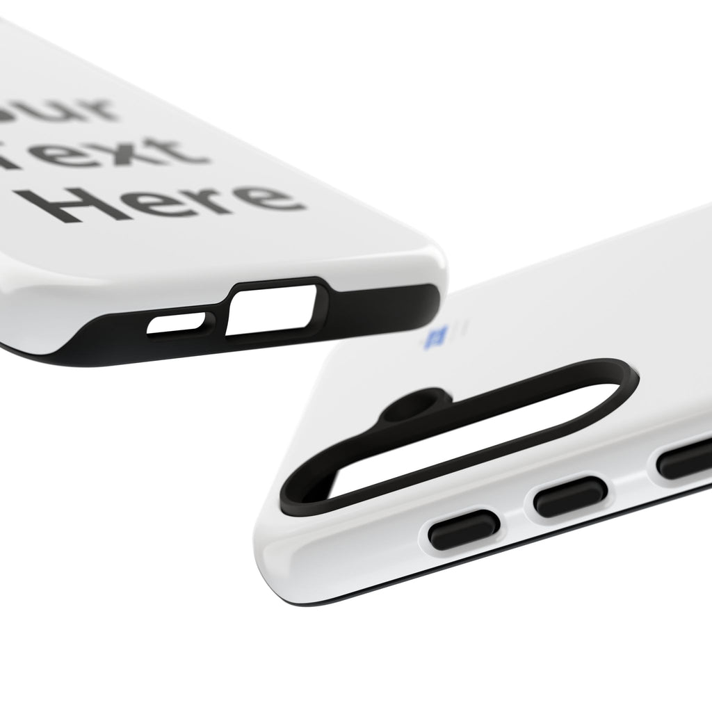 Personalized Tough Phone Case — Custom Text Protective iPhone Case