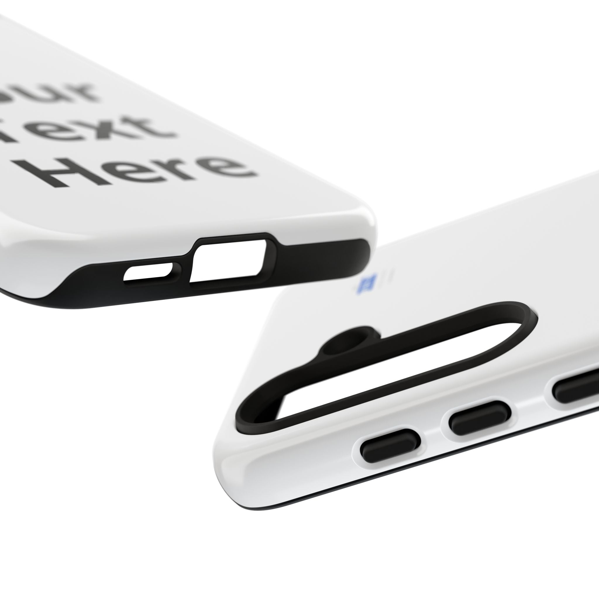 Personalized Tough Phone Case — Custom Text Protective iPhone Case