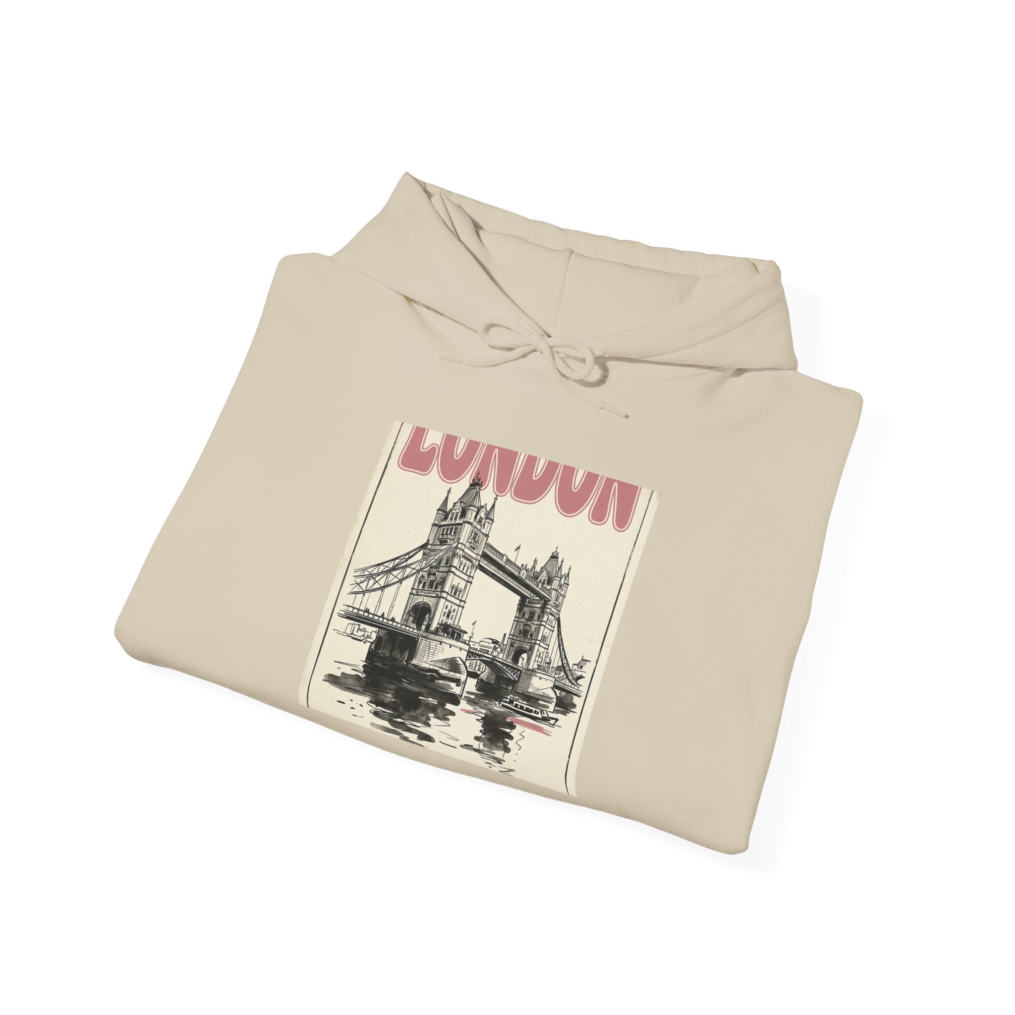 London Bridge Illustration Hoodie | Fashion-Editorial, Parisian Office Glam