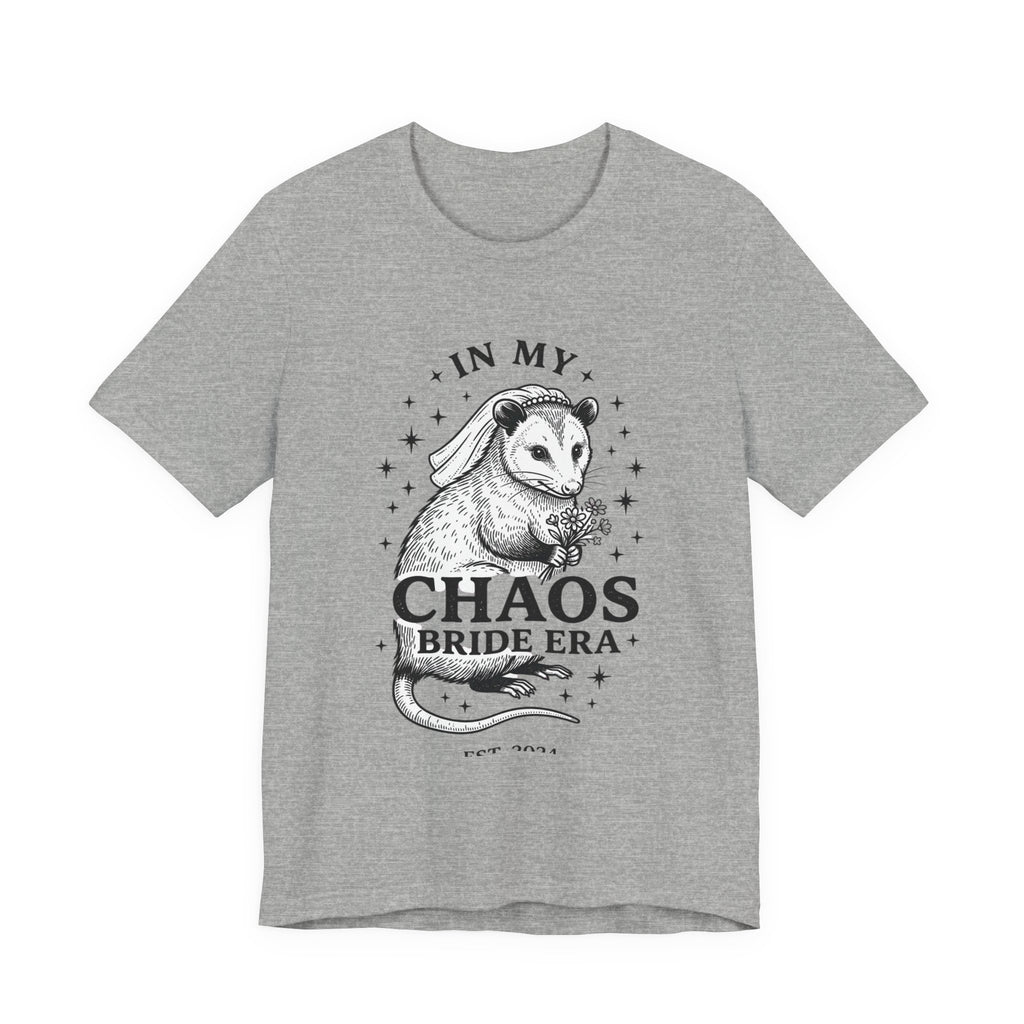 In My Chaos Bride Era Tee | Engaged Bride Slogan, Vintage Script