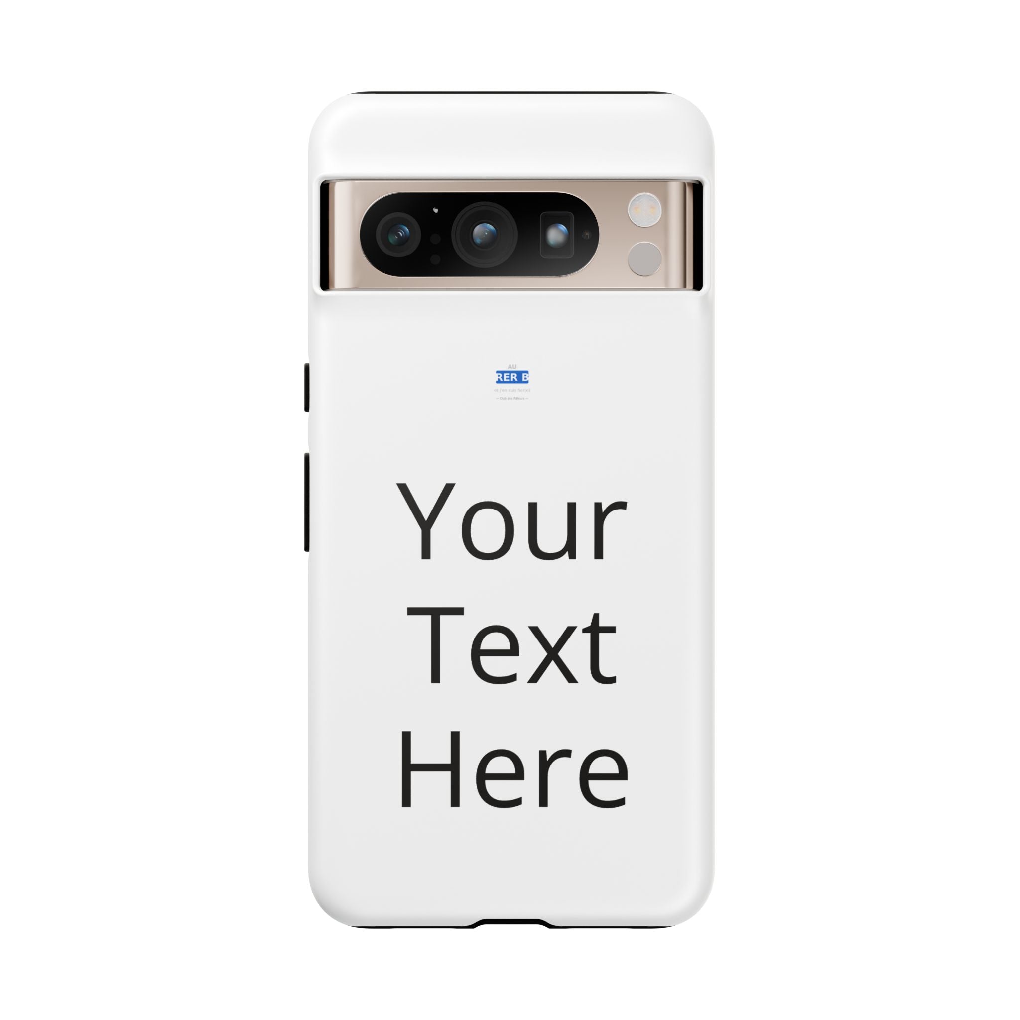 Personalized Tough Phone Case — Custom Text Protective iPhone Case