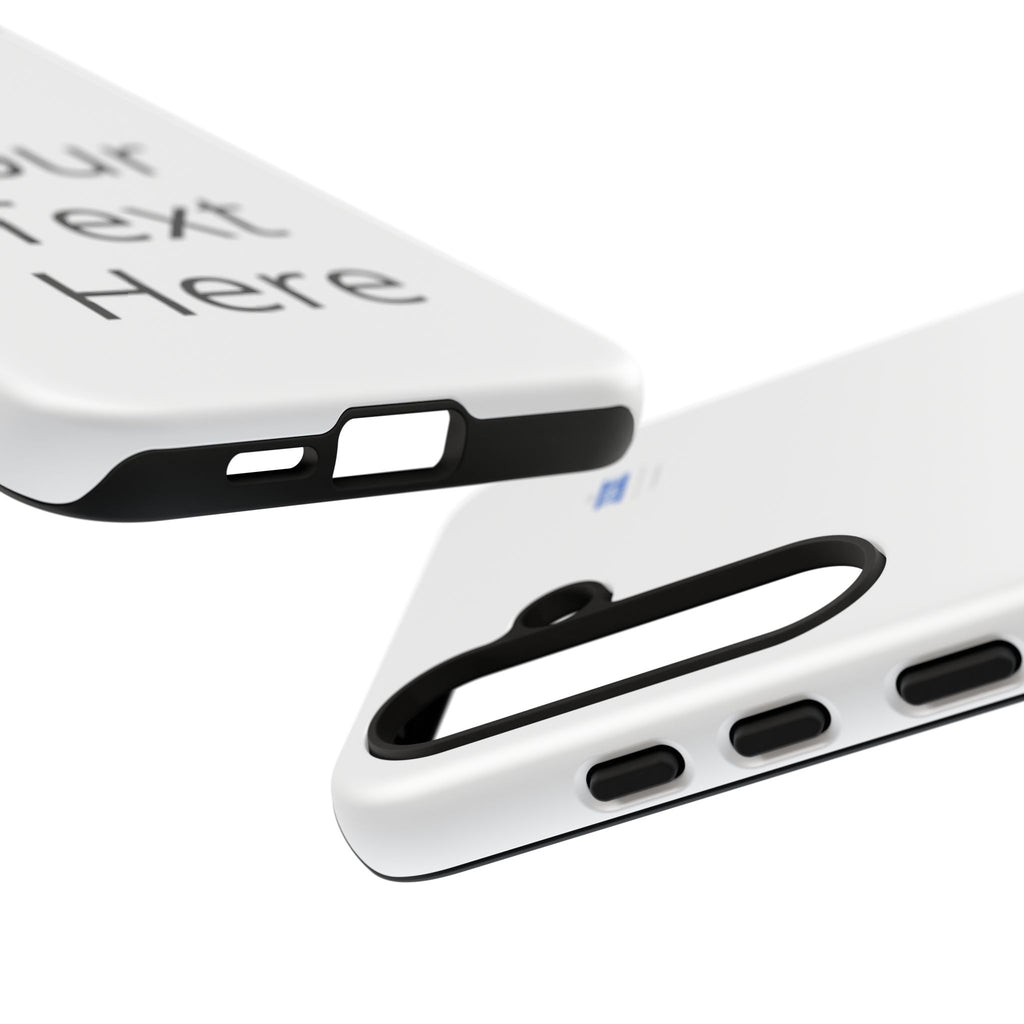 Personalized Tough Phone Case — Custom Text Protective iPhone Case