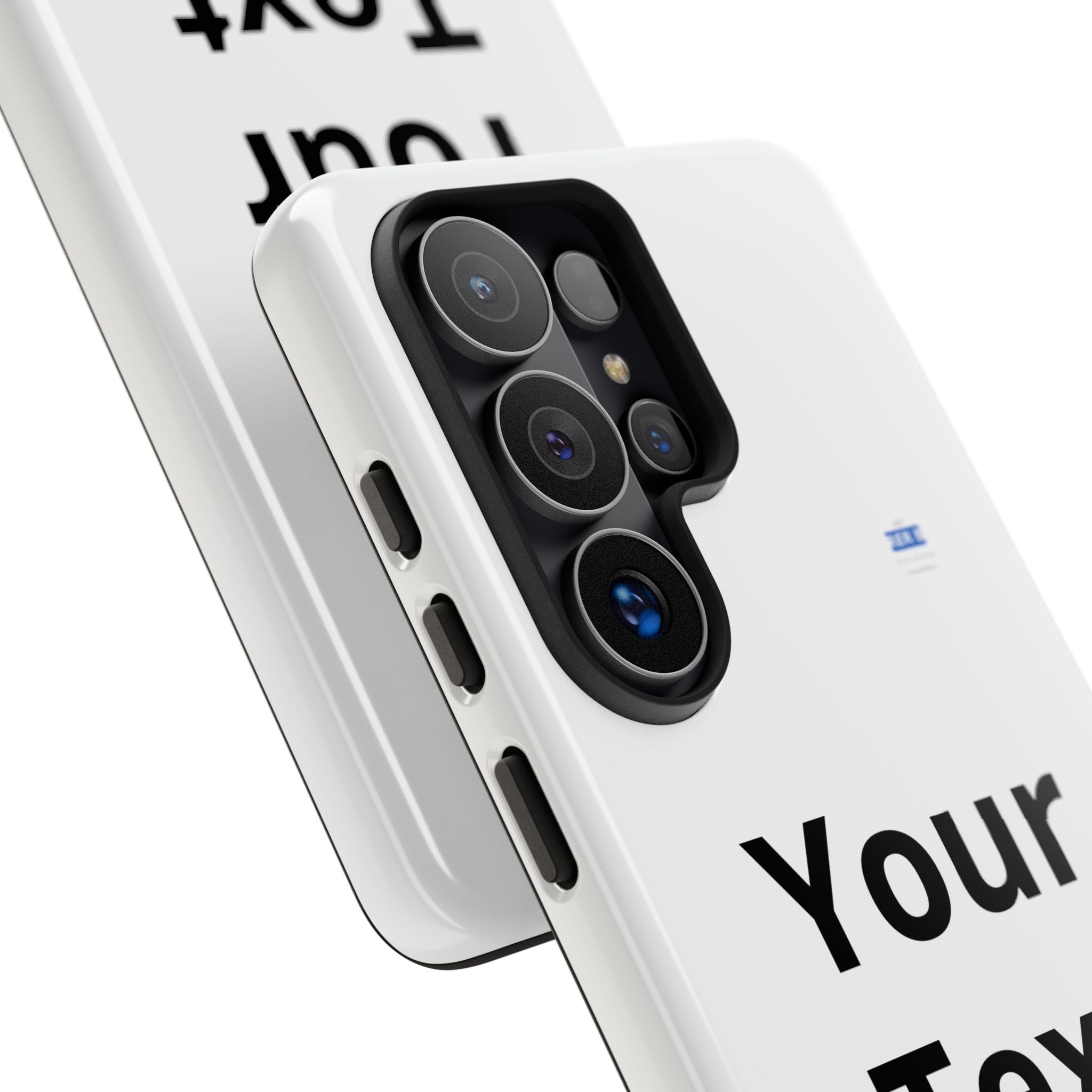 Personalized Tough Phone Case — Custom Text Protective iPhone Case