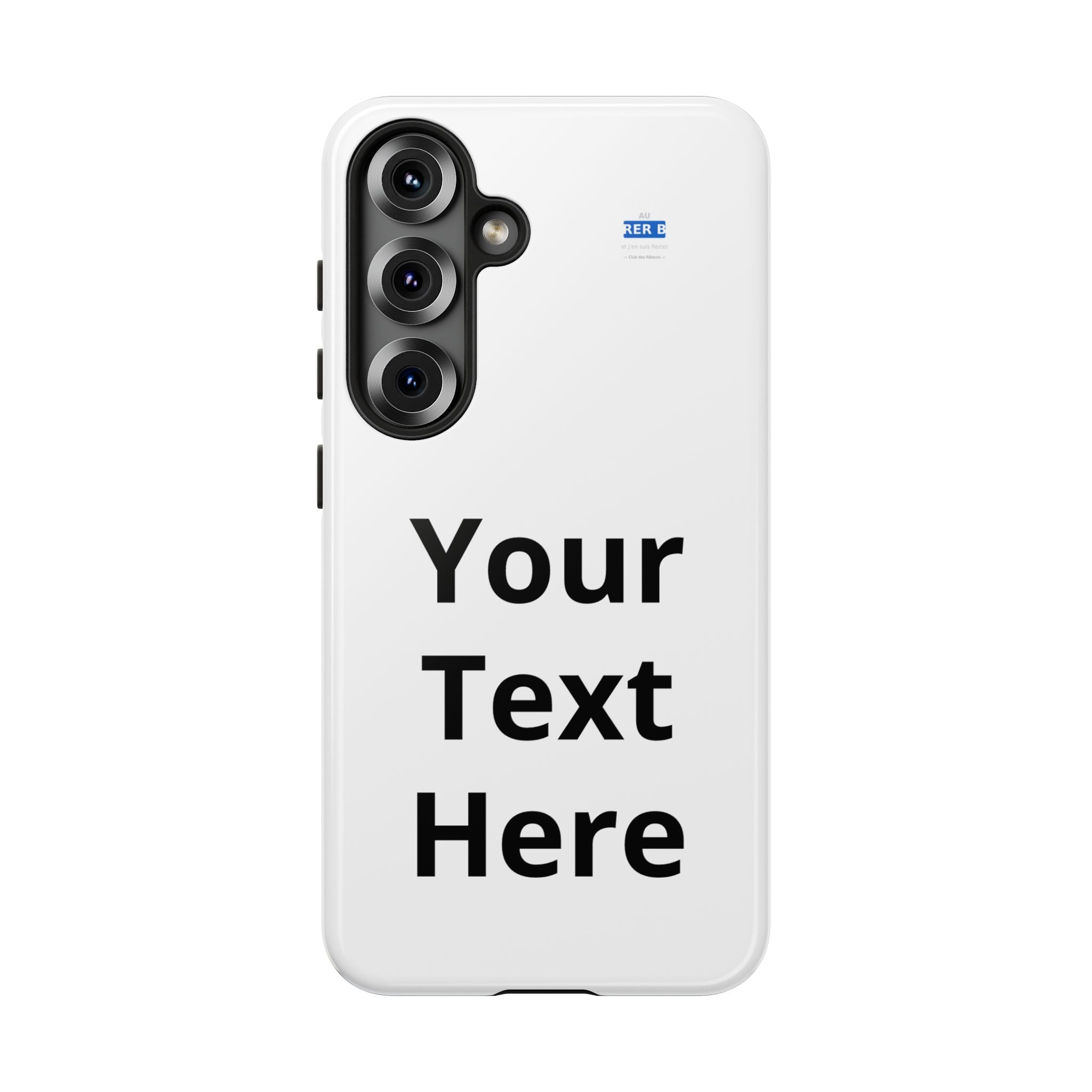 Personalized Tough Phone Case — Custom Text Protective iPhone Case