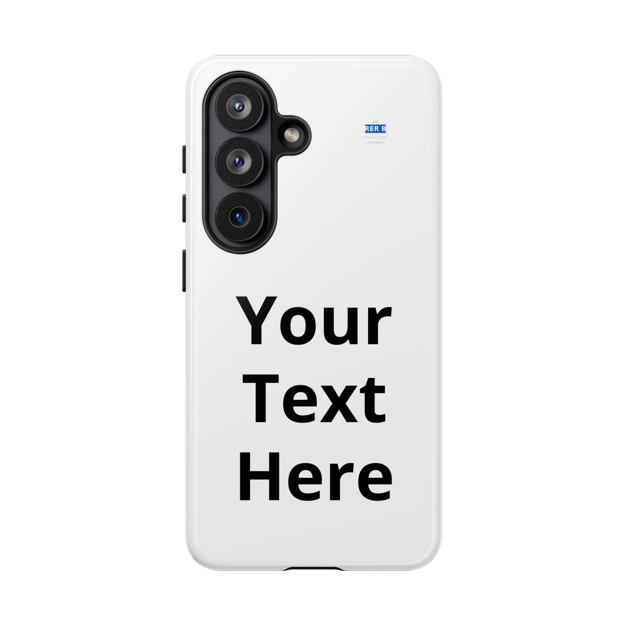 Personalized Tough Phone Case — Custom Text Protective iPhone Case