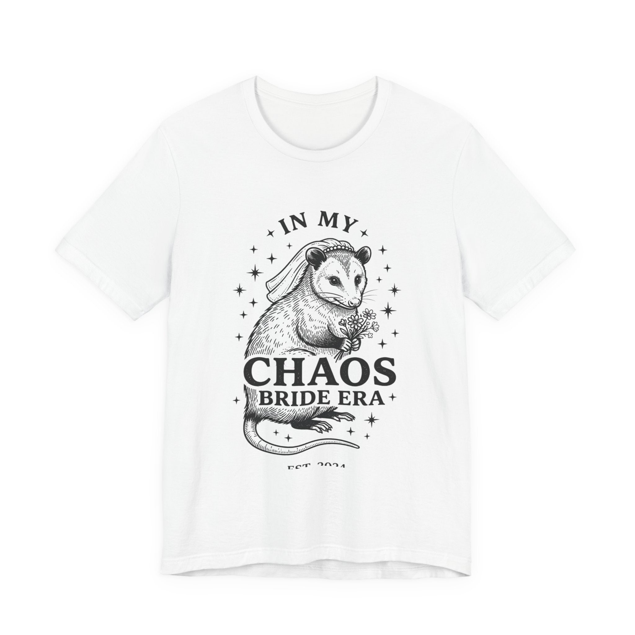 In My Chaos Bride Era Tee | Engaged Bride Slogan, Vintage Script