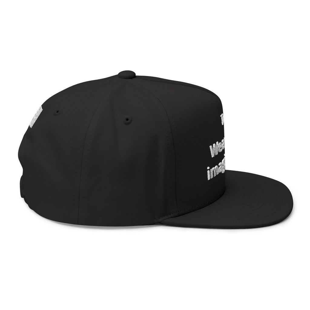 Custom Embroidered Flat Bill Cap — Personalized Text Snapback