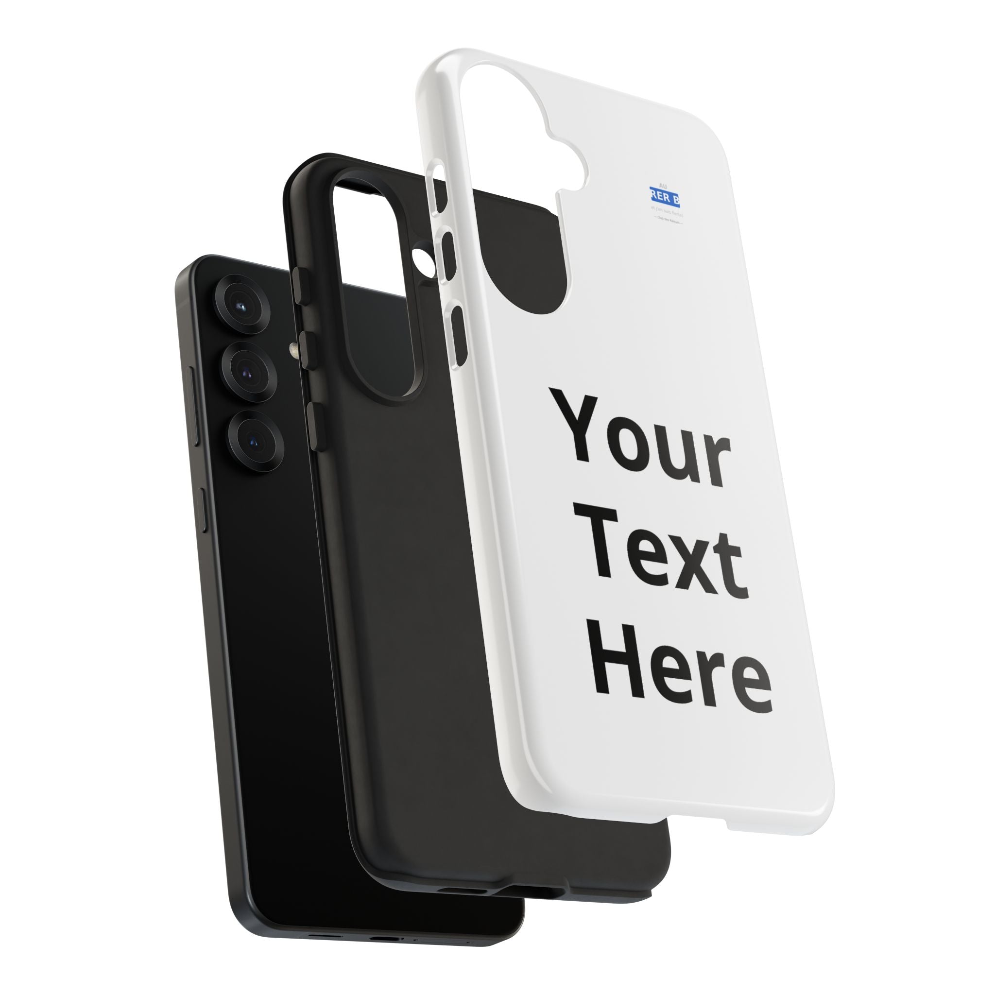 Personalized Tough Phone Case — Custom Text Protective iPhone Case