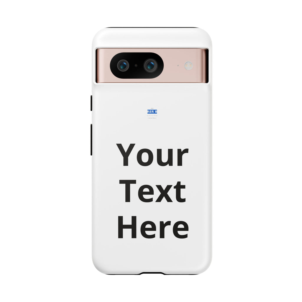 Personalized Tough Phone Case — Custom Text Protective iPhone Case