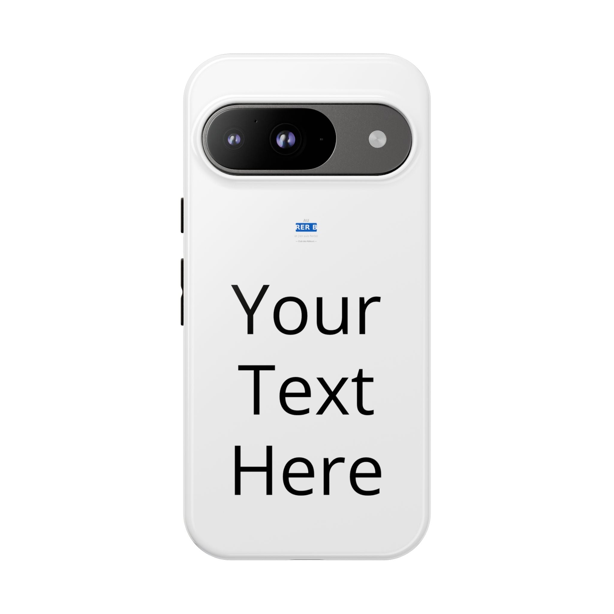 Personalized Tough Phone Case — Custom Text Protective iPhone Case