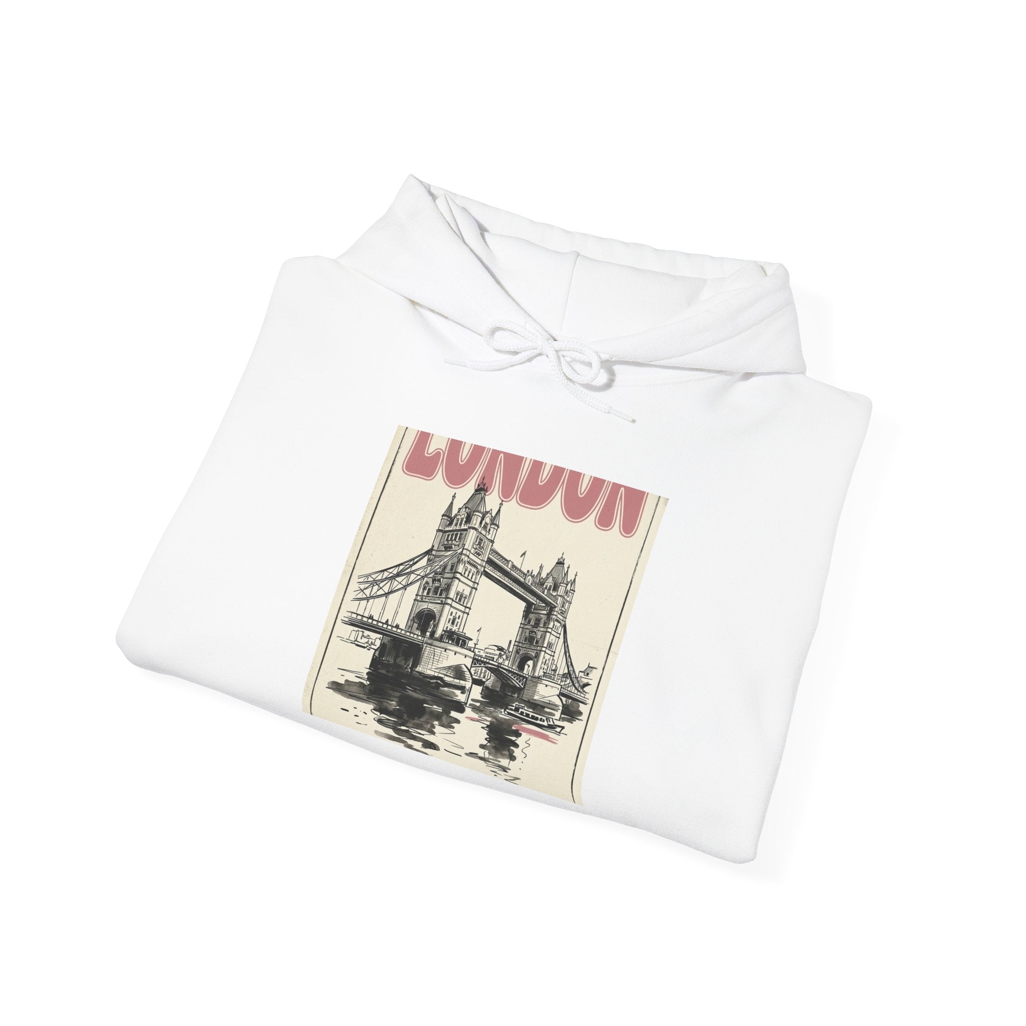 London Bridge Illustration Hoodie | Fashion-Editorial, Parisian Office Glam