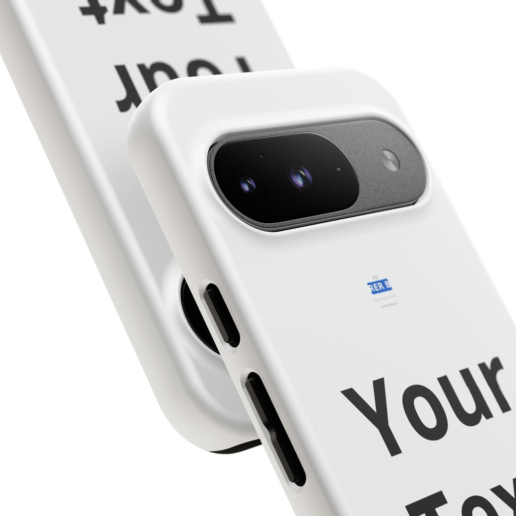 Personalized Tough Phone Case — Custom Text Protective iPhone Case