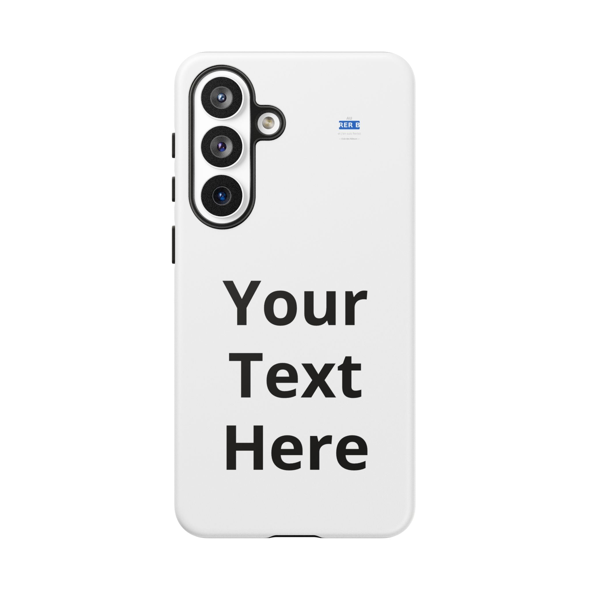 Personalized Tough Phone Case — Custom Text Protective iPhone Case