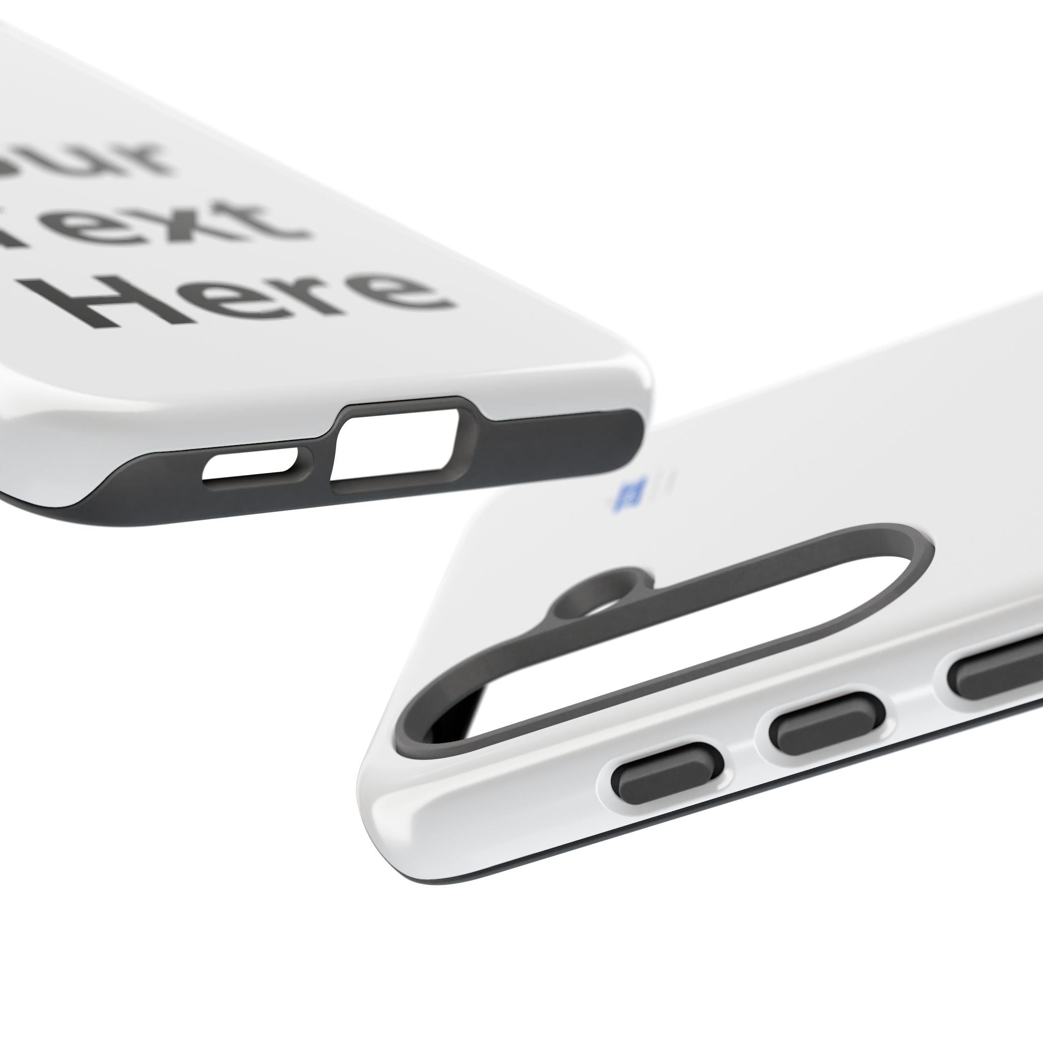 Personalized Tough Phone Case — Custom Text Protective iPhone Case