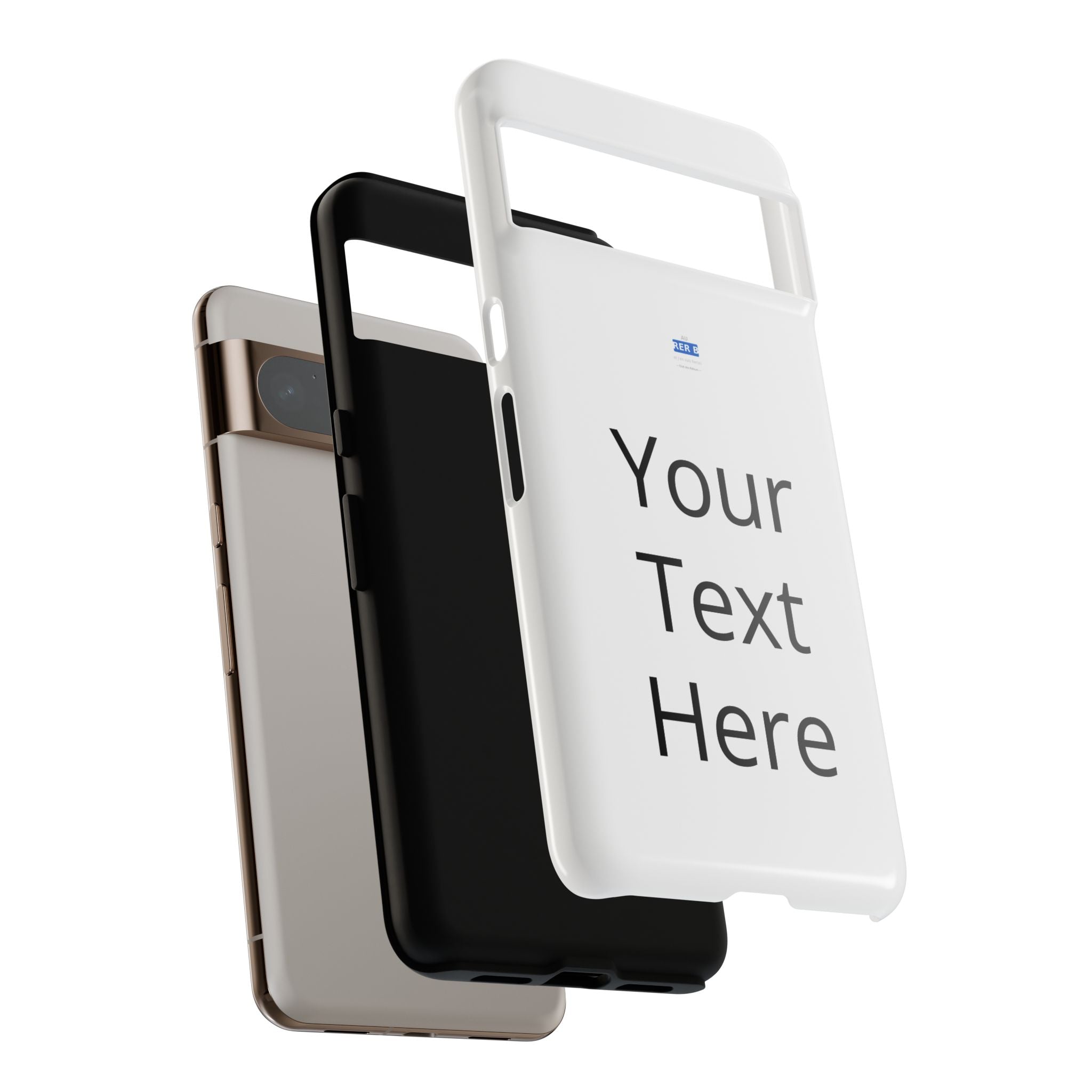 Personalized Tough Phone Case — Custom Text Protective iPhone Case