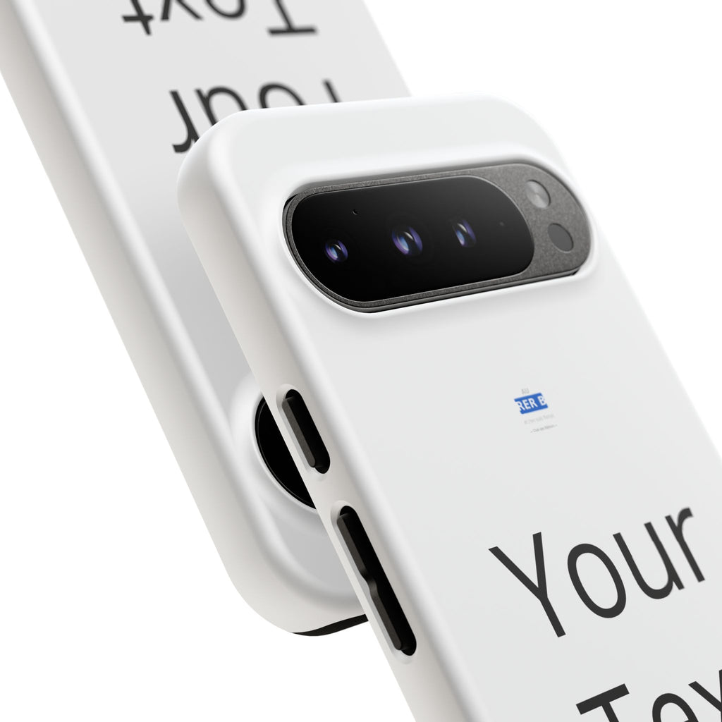 Personalized Tough Phone Case — Custom Text Protective iPhone Case