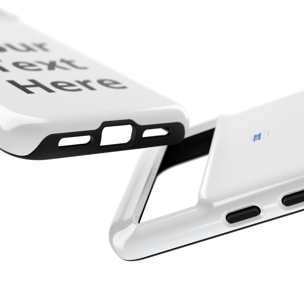 Personalized Tough Phone Case — Custom Text Protective iPhone Case